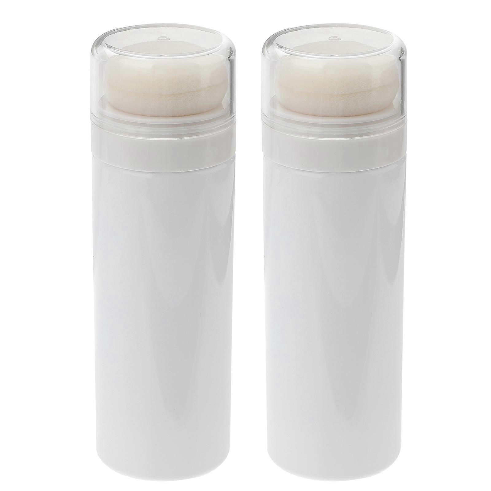 Infant Powder Storage Solution 2Pack Round Puff Box Suitable For Parents And Ideal For Baby Care Routine With Practical Use