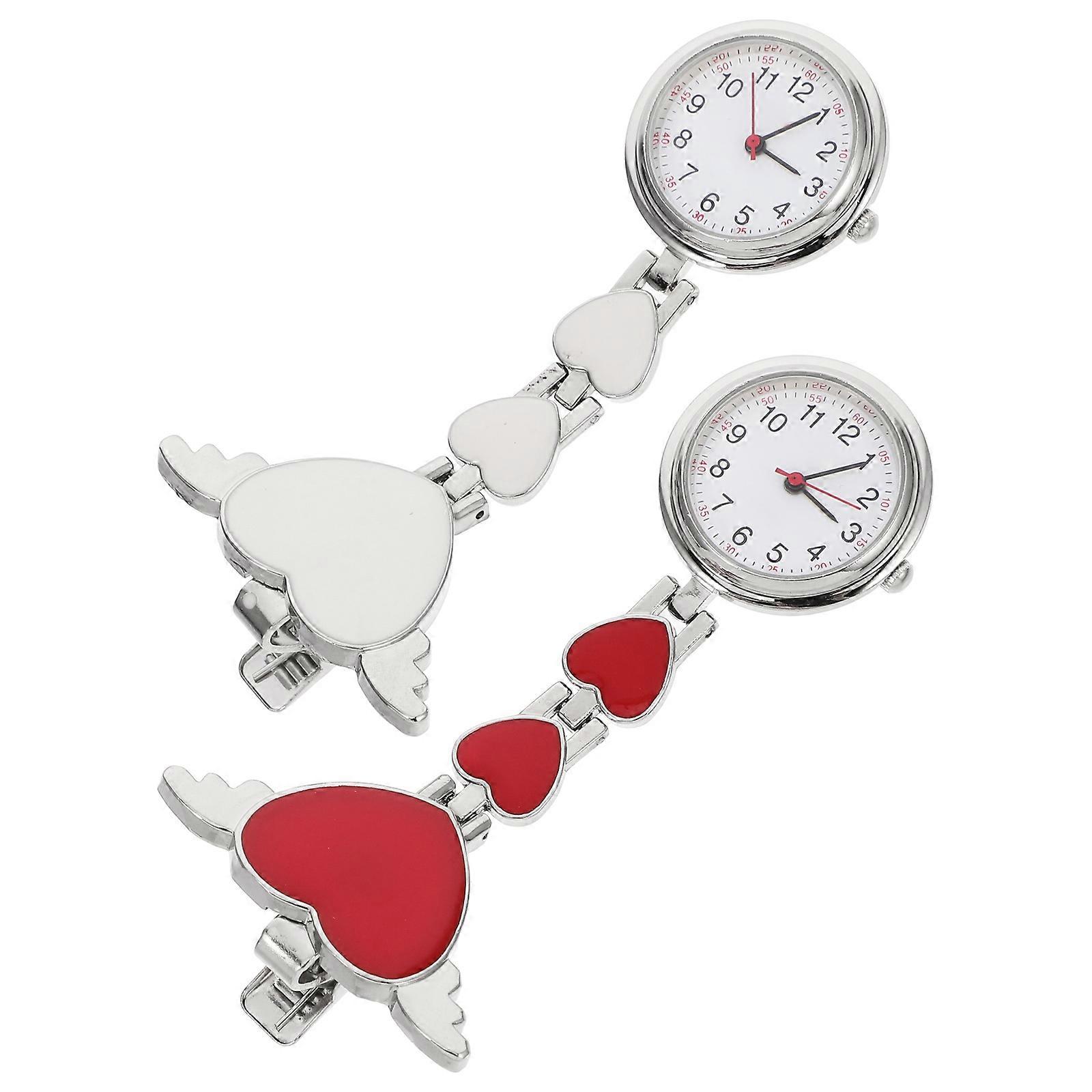 Portable Clip on Lapel Watch with High Precision and Durable Zinc Alloy for Daily Use Assorted Color