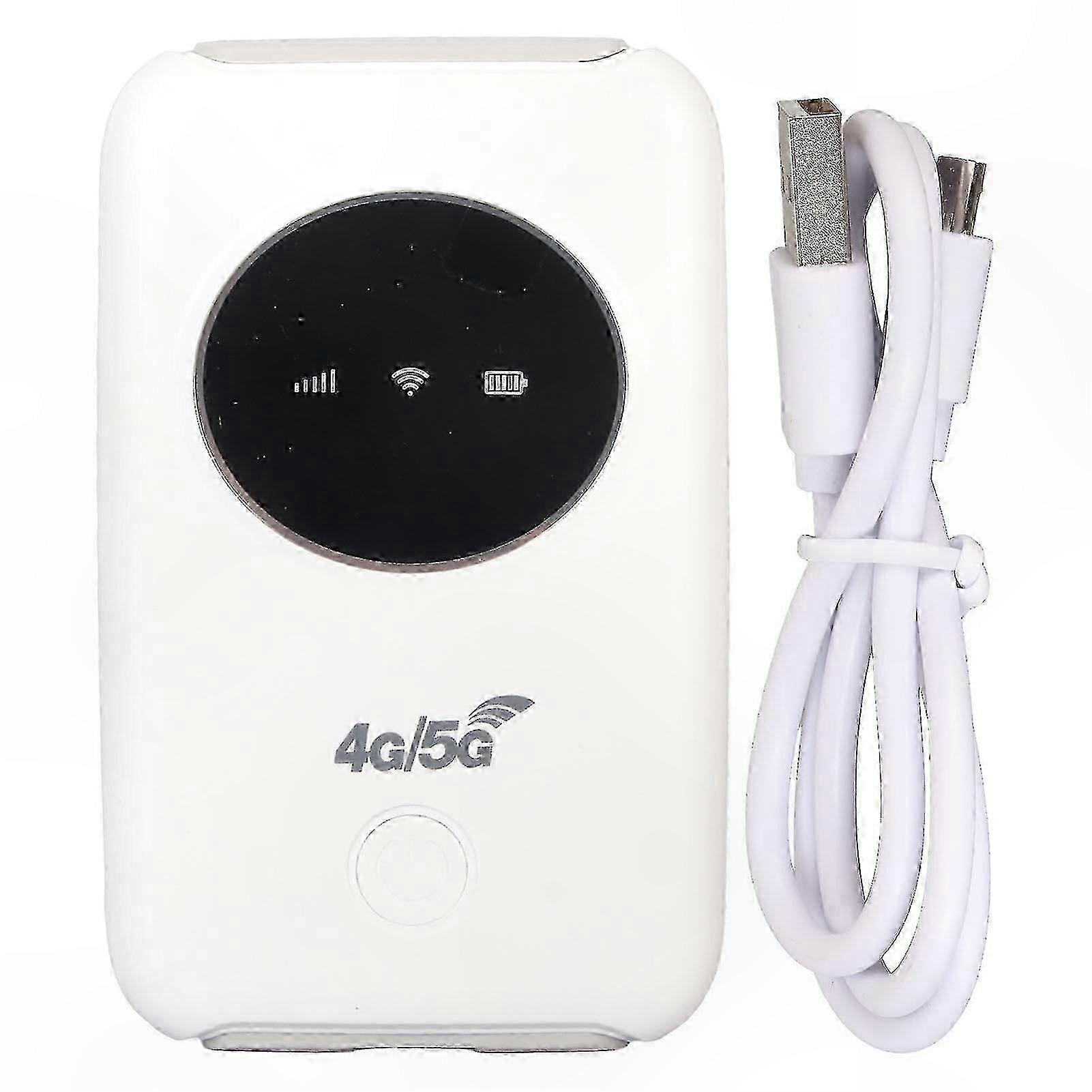 Unlocked 4G LTE USB WiFi Modem with SIM Card Slot, 300Mbps Speed, Built-in 3200mAh Battery, Portable Wireless Router