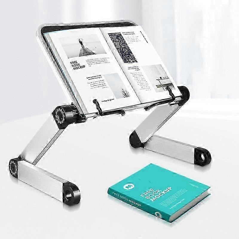 2025 Adjustable Book Stand, Height And Angle Adjustable Ergonomic Book Holder With Paper Clips