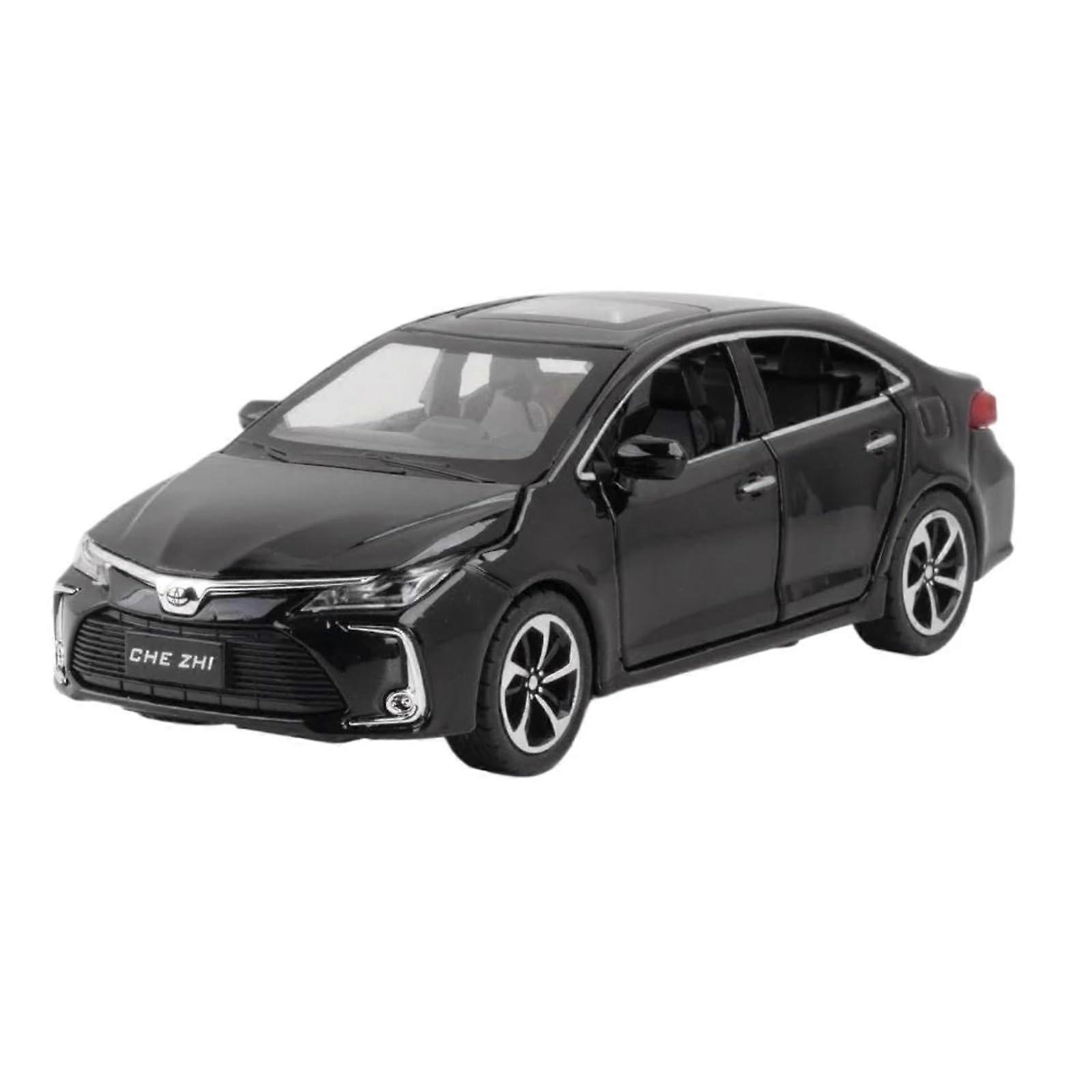 Model car in 1:32 scale for Toyota Corolla diecast alloy with sound and light (Black Box)