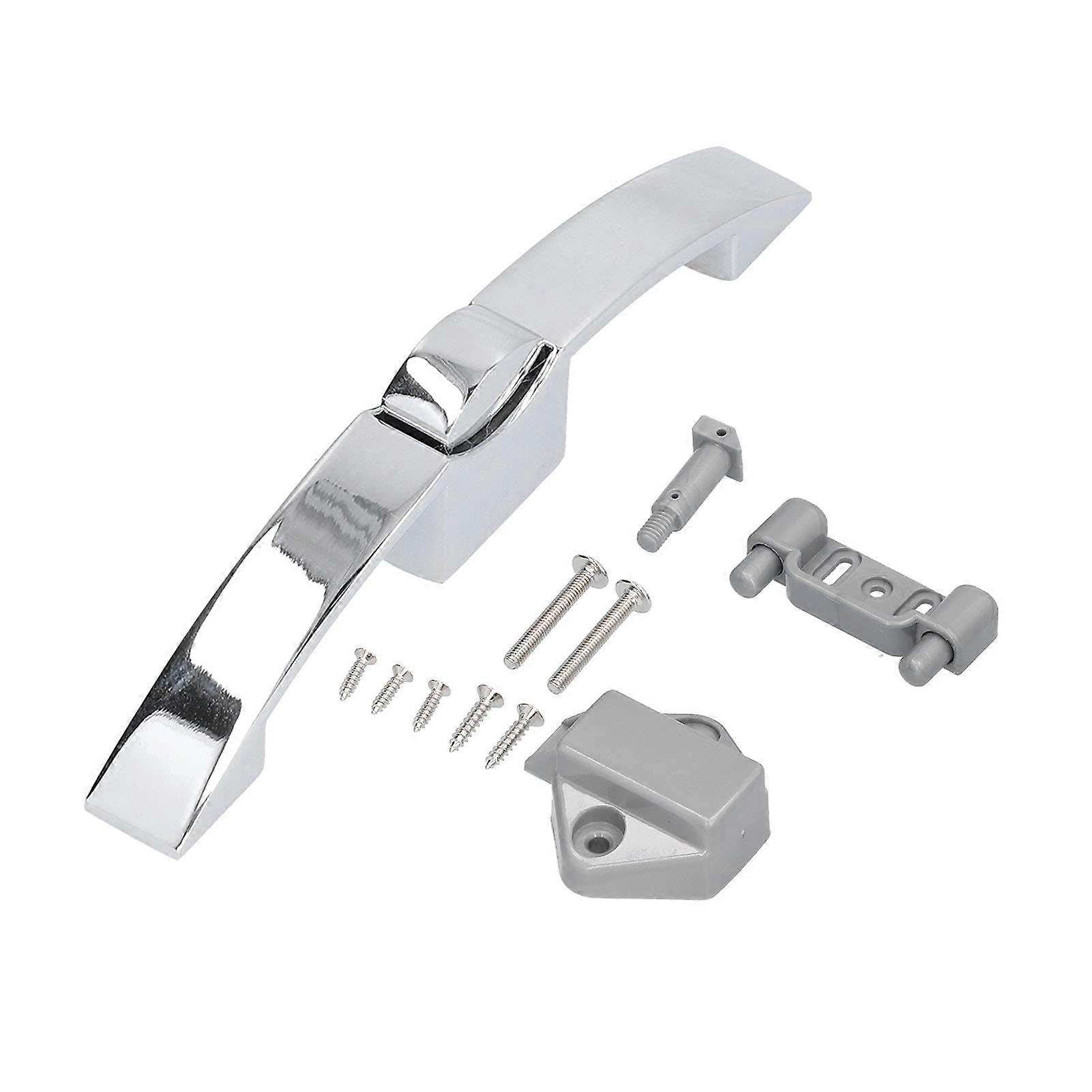 Knob Latch Lock Cabinet Handle Lock RV Yacht Latch Lock Zinc Alloy Durable Longlasting Lock for RV Cabinet Doors Furniture Drawers