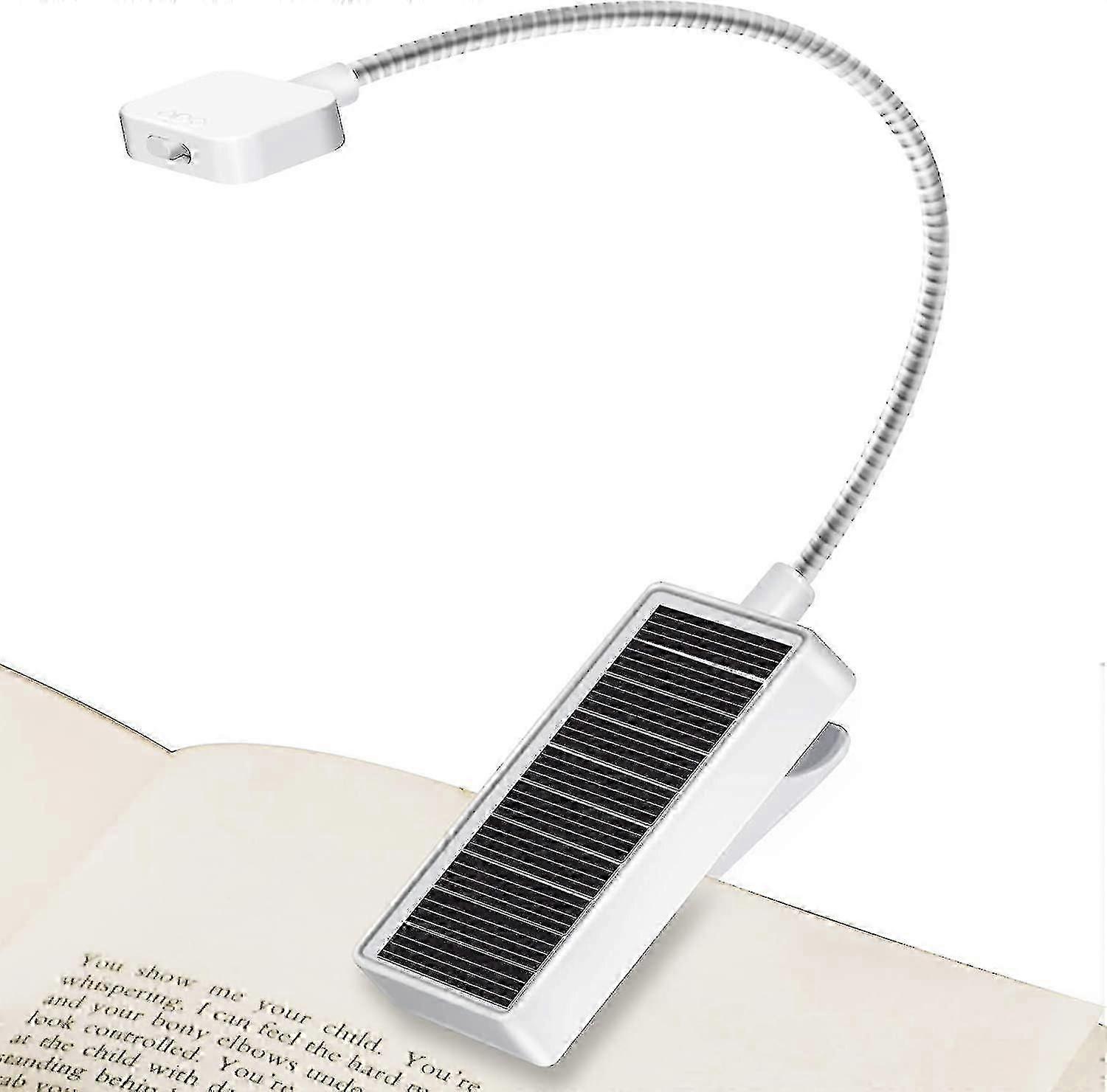 Solar Book Lights,flexible Clip-on Led Reading Lights Usb