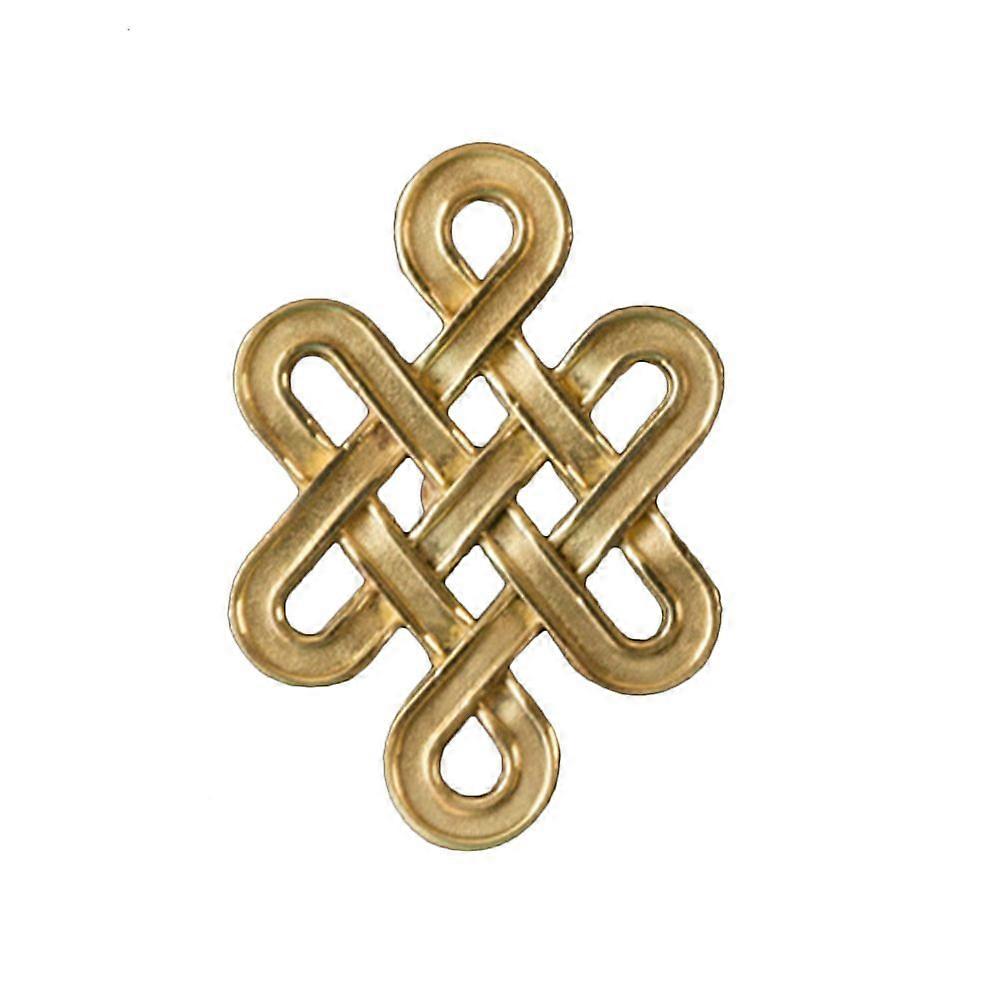 Cabinet Handle Copper Chinese Knot Shape Pull Handle Single Hole Furniture Handle