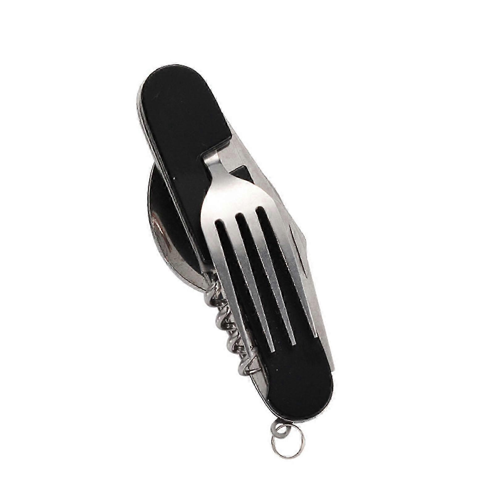 Multifunctional encampment Knife Fork And Spoon Detachable Folding Combination Convenient Outdoor Tableware PUW1154