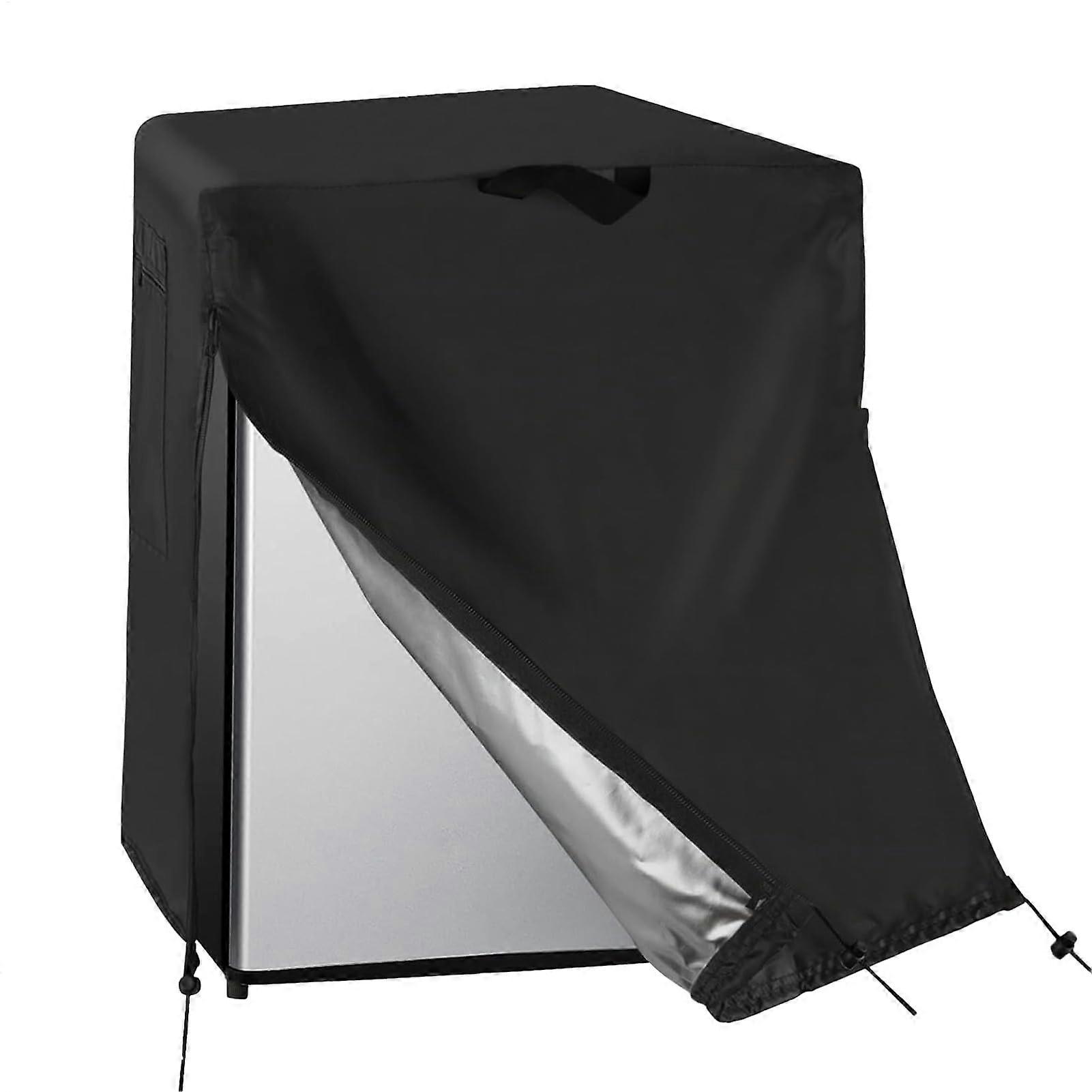 Refrigerator Cover Fridge And Freezer Dust Shield With Adjustable Drawstring All Season Protection