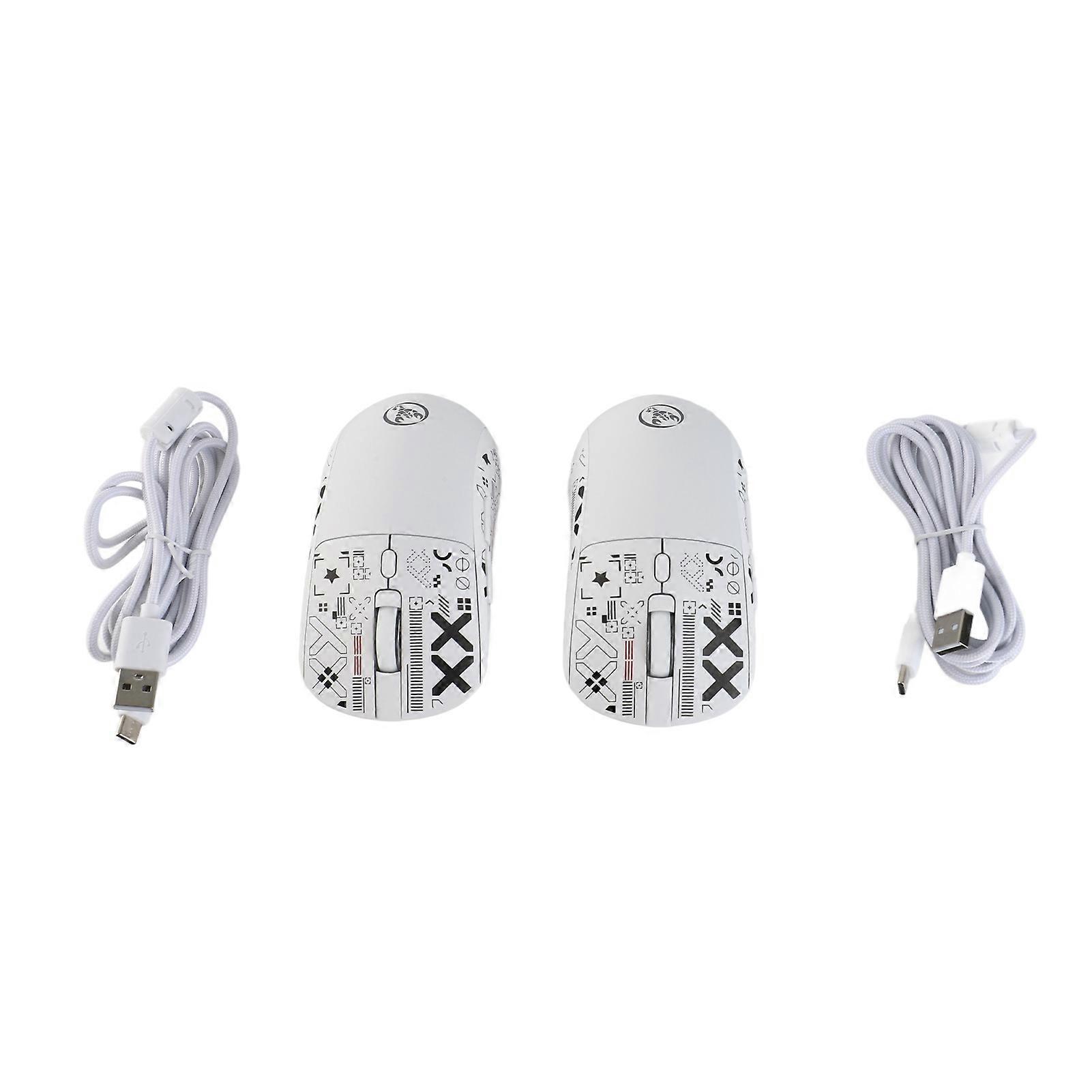 2.4G Wireless Mouse Ergonomic Design 3600DPI 6 Programmable Keys RGB Mechanical Gaming Mouse for Laptop Desktop Tablet