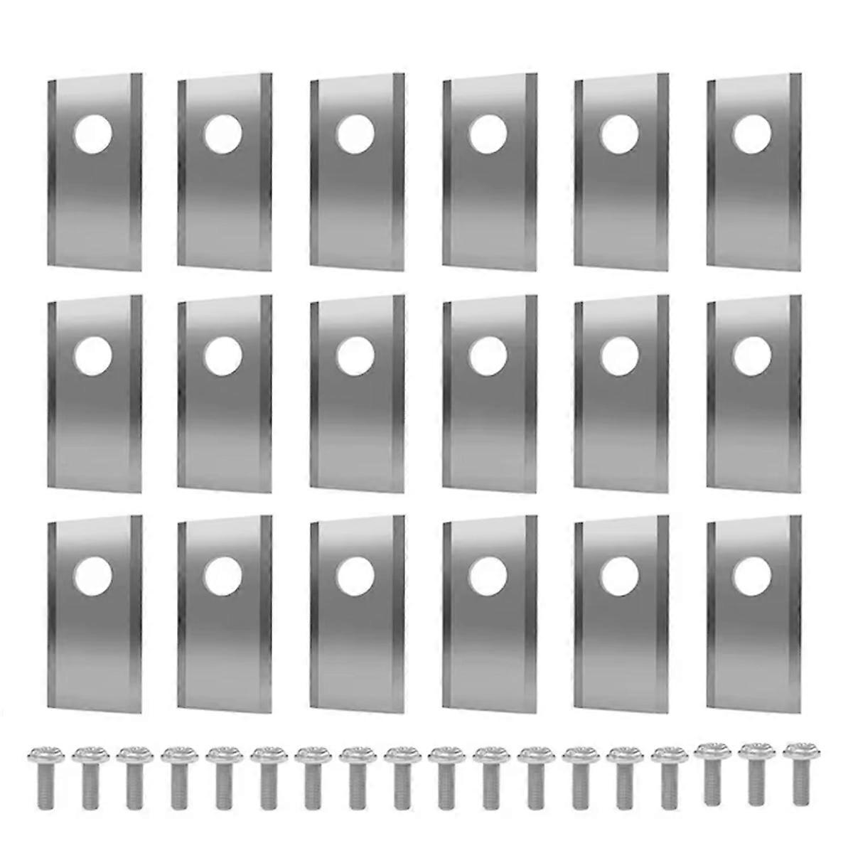 18Pcs High Quality Stainless Steel Lawn Mower Replacement Blades Set for Landroid Robot Mowers 18pc