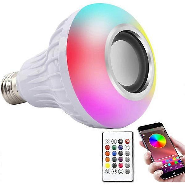E27 12W RGB LED Bulb Bluetooth Wireless Color Light, Home Lighting