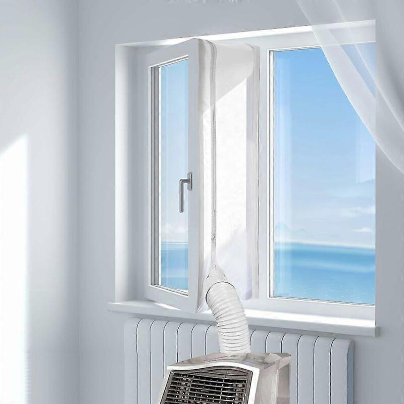 4M Window Sealing Cloth for Portable Air Conditioner and Tumble Dryer - Works with All Portable Air Conditioning Units, Easy Installation, Fonepro