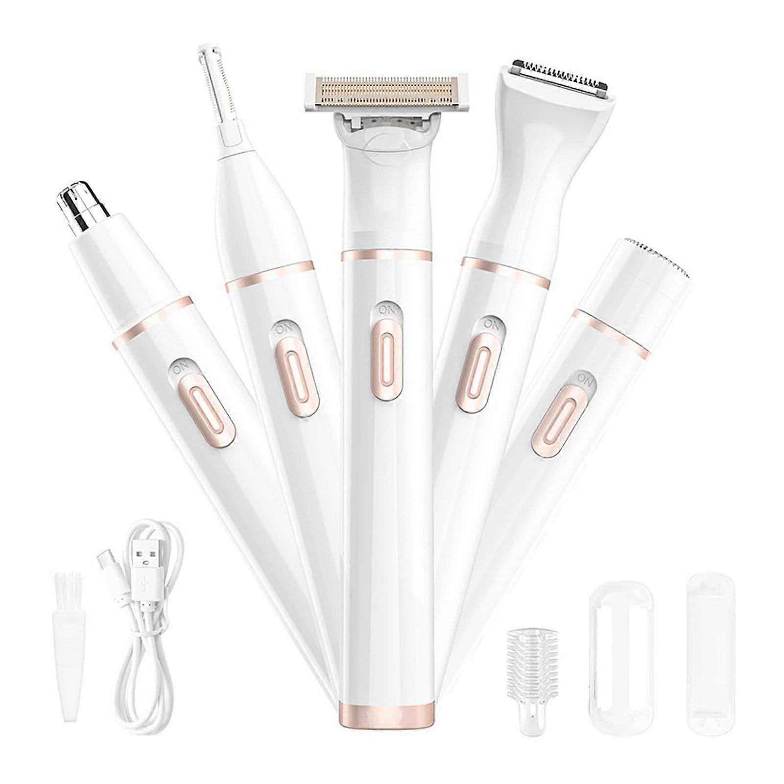4 In 1 Electric Epilator for Men and Women, Minimalist Design, 3D Floating Net, Rechargeable Lithium Battery Trimmer