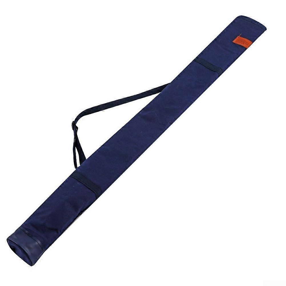 Fishing Rod Bag Canvas 1.4m Telescopically Adjustable Straps Umbrella Bag Fishing Gear Organizer Blue