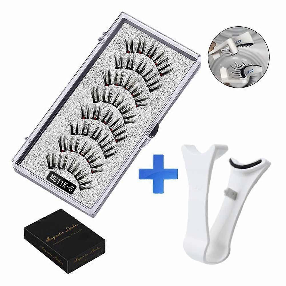 Reusable Magnetic Eyelash Kit for Easy and Stylish Application with Tweezers Included