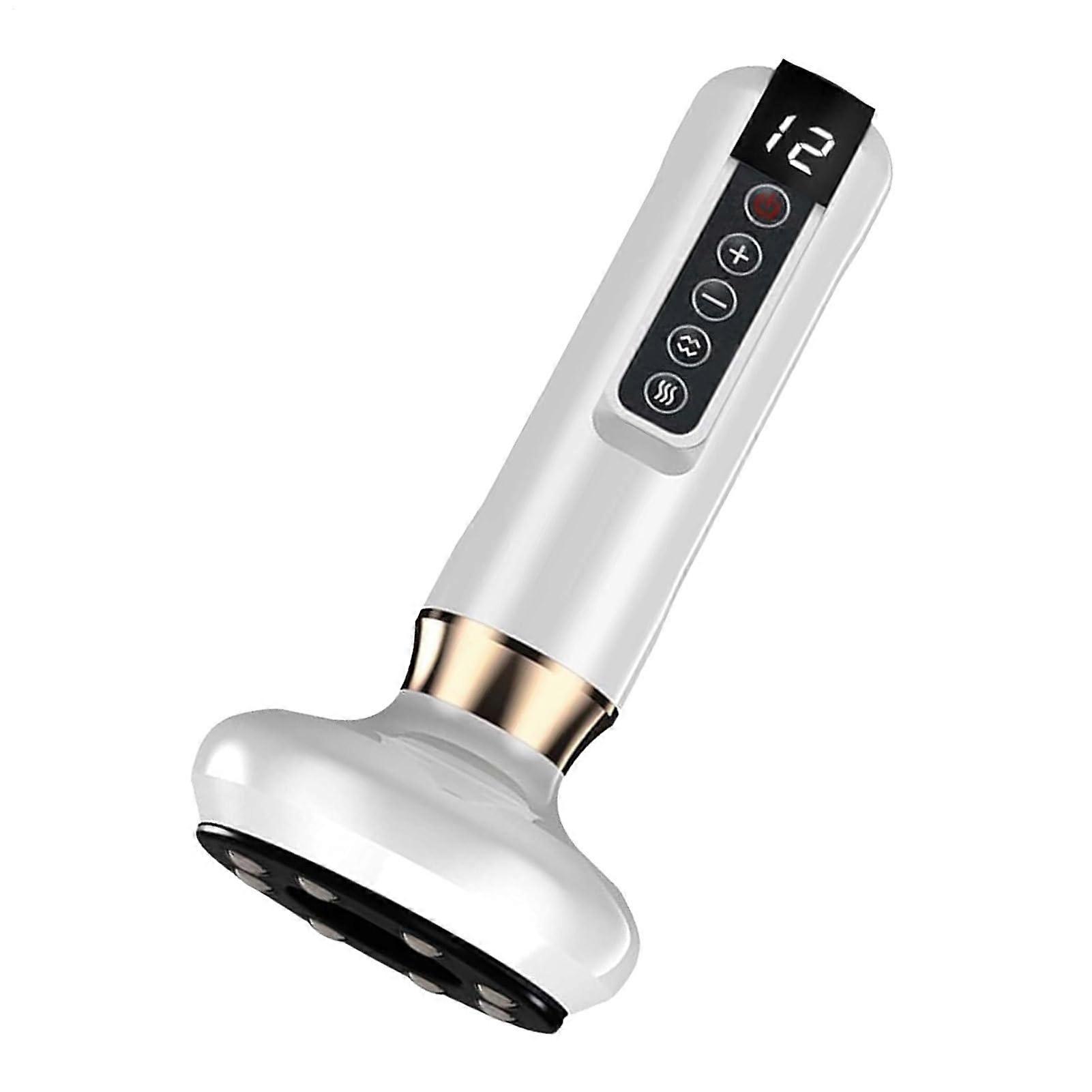 Cellulite Sculpting Body Device ABS Handheld Electric Massager With Suction 20x9x9 Cm White For Back Legs Abdomen Adjustable