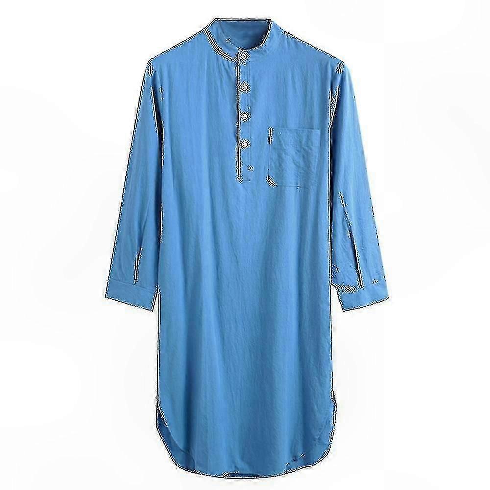 Mäns Bomull Sovskjorta Nattkläder