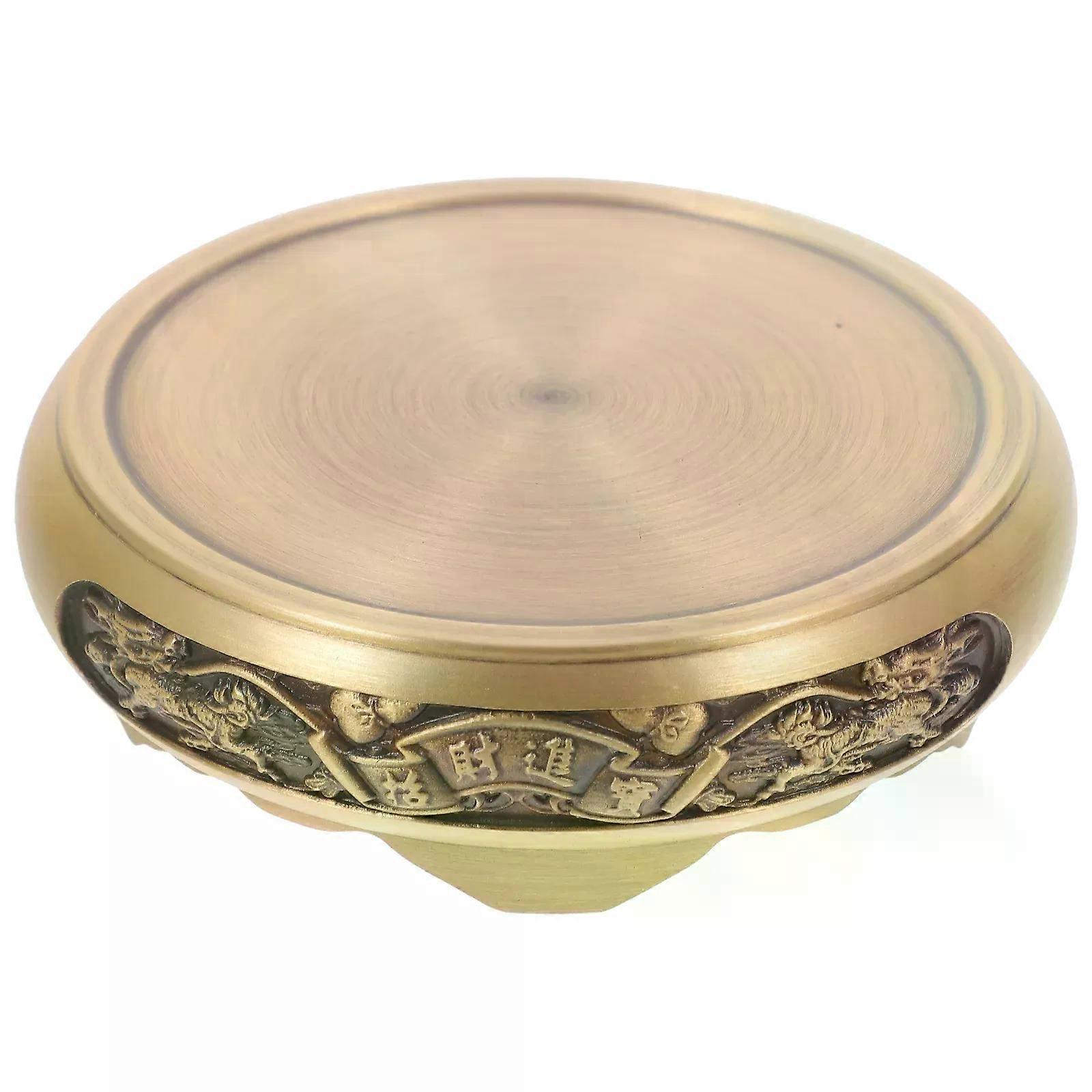 Copper Incense Burner Base Retro Copper Stand Censer Displaying Stand Decorative Vase Base Small Vase Holder Heat Resistant