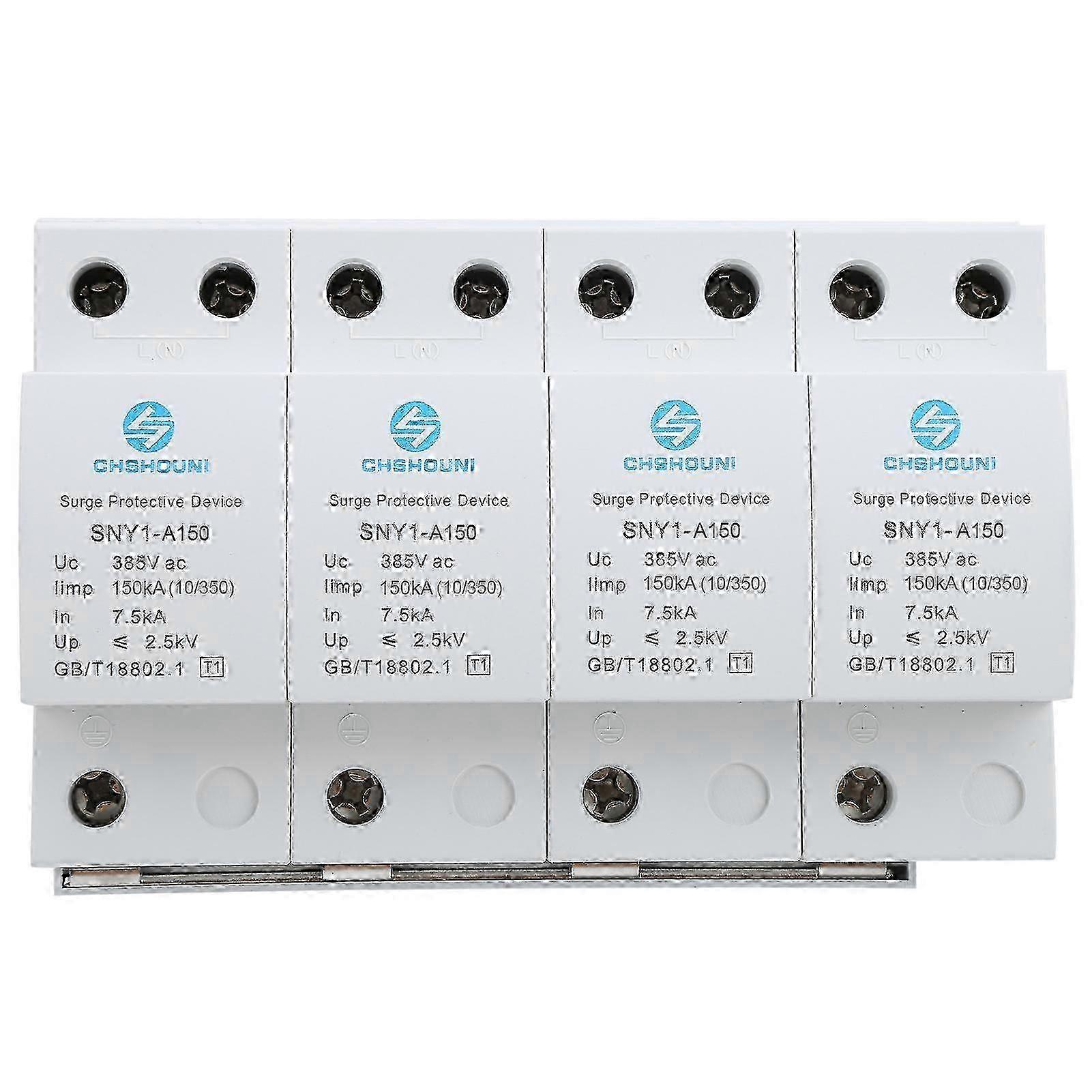 מעצור מגן נחשולי מתח 4p מפסק הגנה מפני רעמים משק בית 385 וולט AC (150KA )