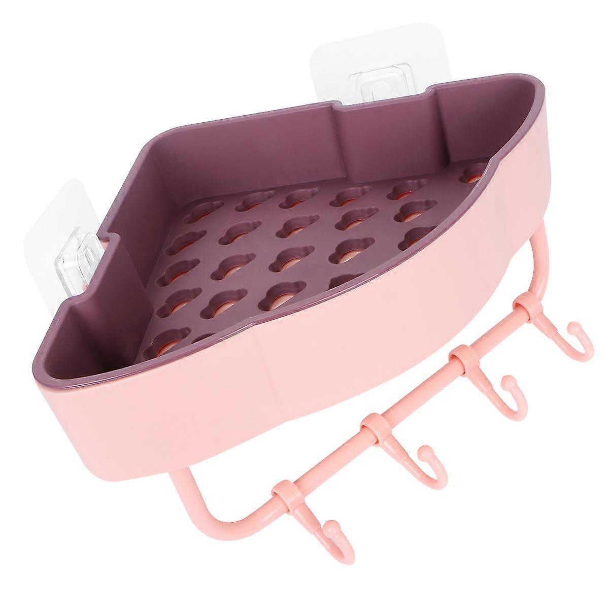 No Punch Shelf For Kitchen Functional Corner Rack 25X22.5Cm For Homeowners 1Set