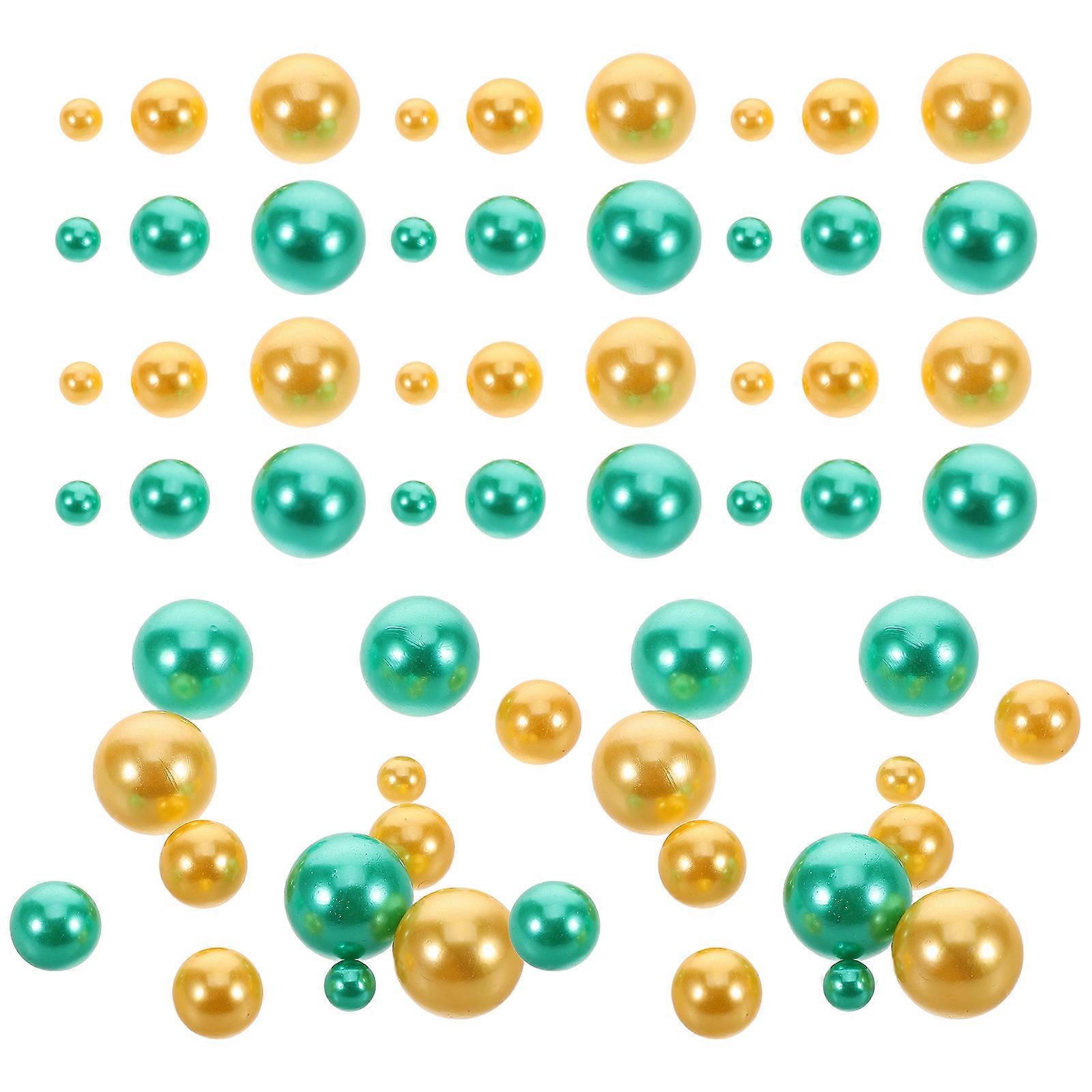 Colorful Artificial Pearls Beads for DIY Crafts No Hole ABS Imitation Pearls for Vase Fillers 150Pcs