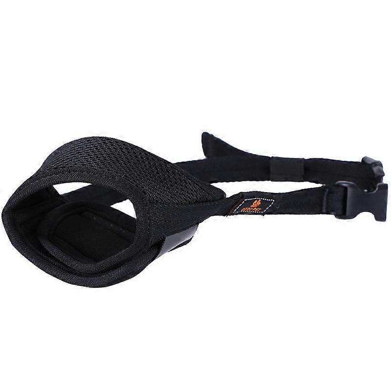 Adjustable Soft Dog Muzzle Nylon, Anti Bark Anti Bite Muzzle, Medium and Small Dog Muzzle, Black Macaron