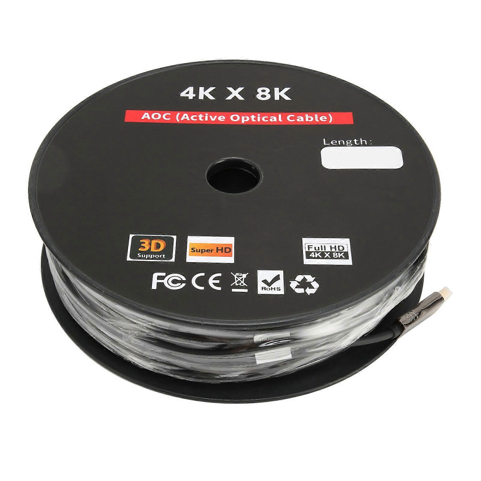 Professional 4K 18Gbps 80ft Fiber Optic HD Multimedia Interface Cable