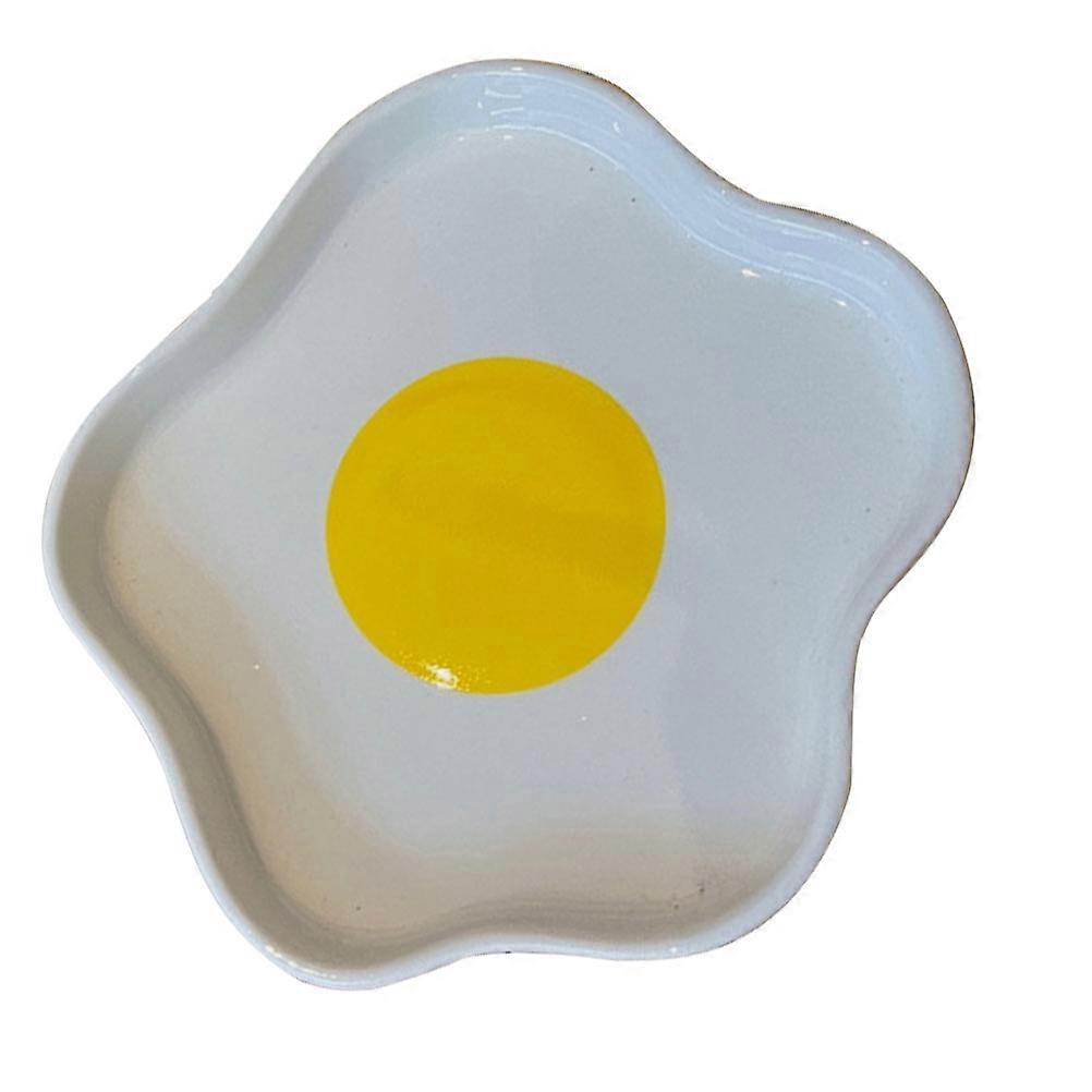 Ceramic Plate Hand-Painted Home Use Hotel Style Breakfast Holder Assorted Color Tableware 1Set