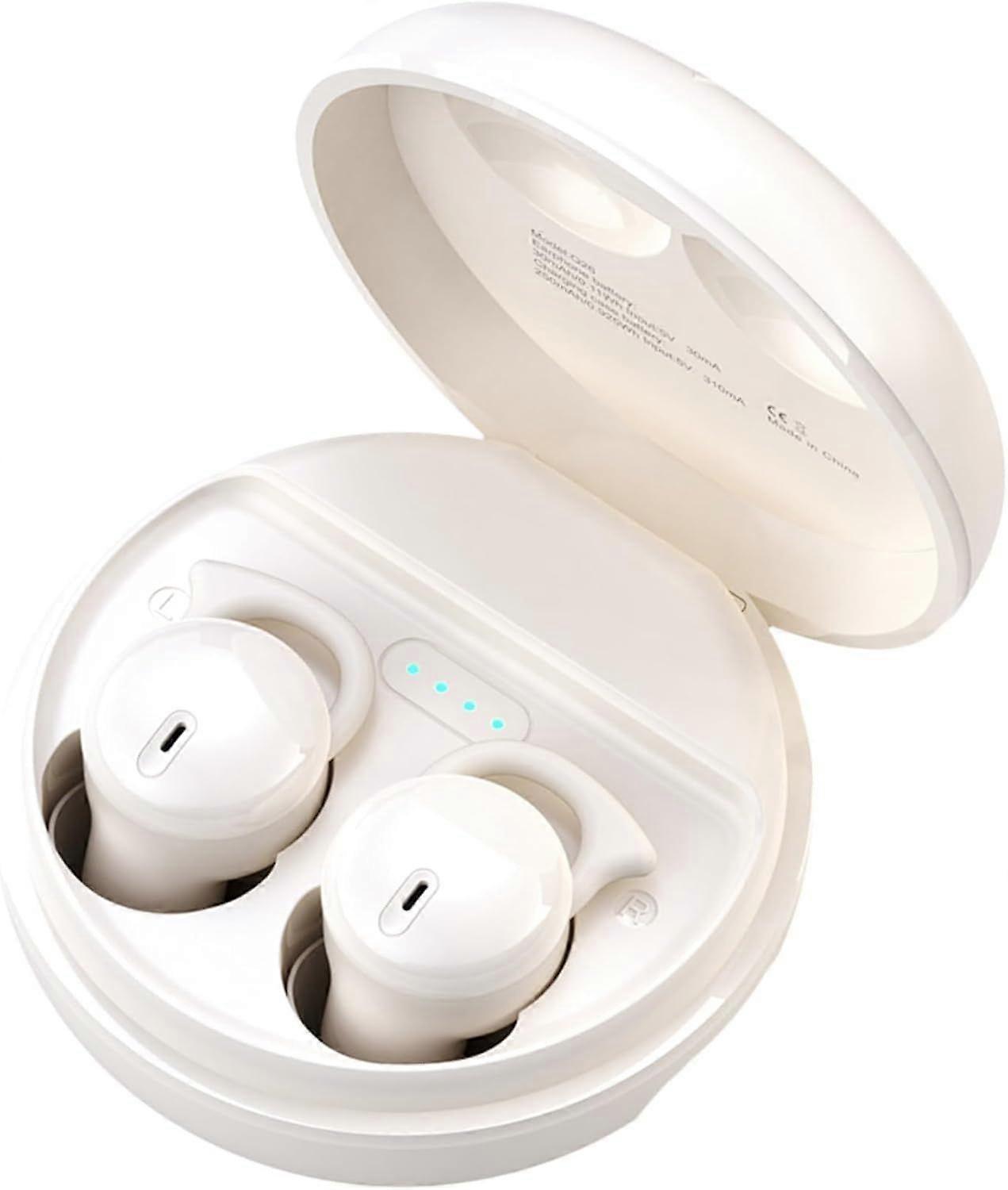 Invisible Sleeping Earphones, Bluetooth 5.3, Suitable for Sleeping, Running, Driving, Hiking(White)