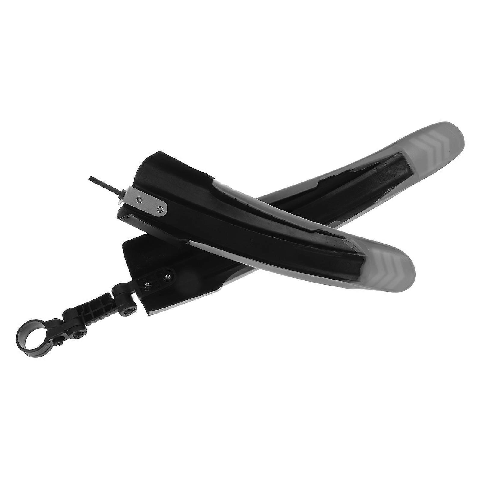 Durable Synthetic Plastic Bike Mud Guards Set Black Color Easy to Adjust for Most Bikes 30cm 52cm