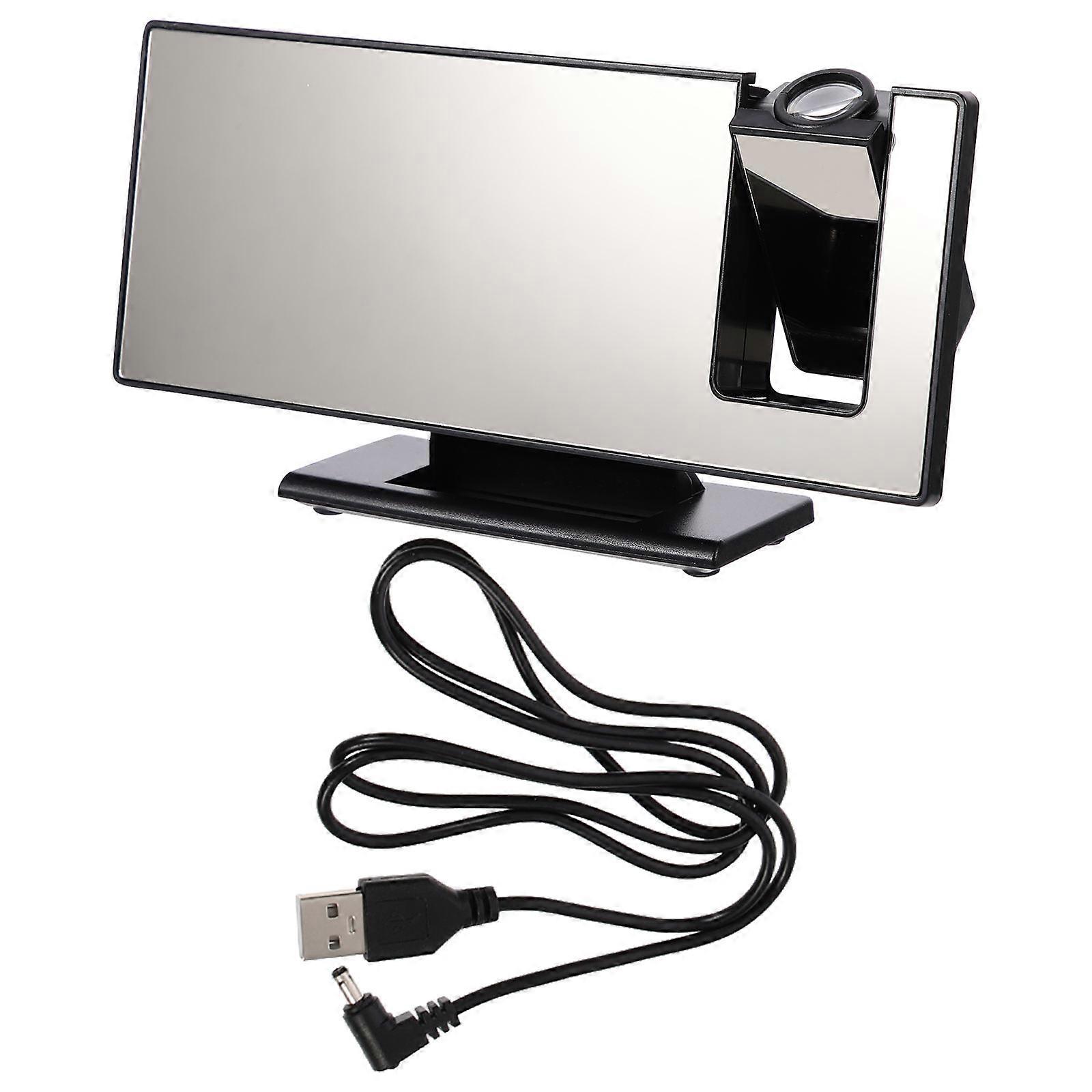 Digital Alarm Clock for Time Keeping 1Set Black Projection Clock with Large Screen