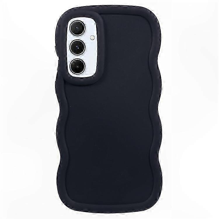 Curly Wave Frame TPU Phone Case for Galaxy S25 Plus Protective Cover