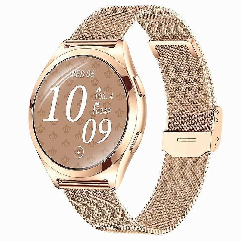 Smartwatch Y35 with Call Health Tracking Womens Wellness and Multi Sport Modes(Rose)