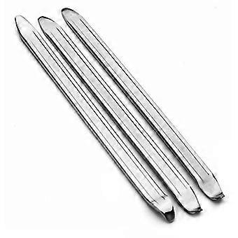 3pcs Bicycle Motorcycle Tire Lever Hand Tool Set, 25cm Metal Tire Lever - Silver