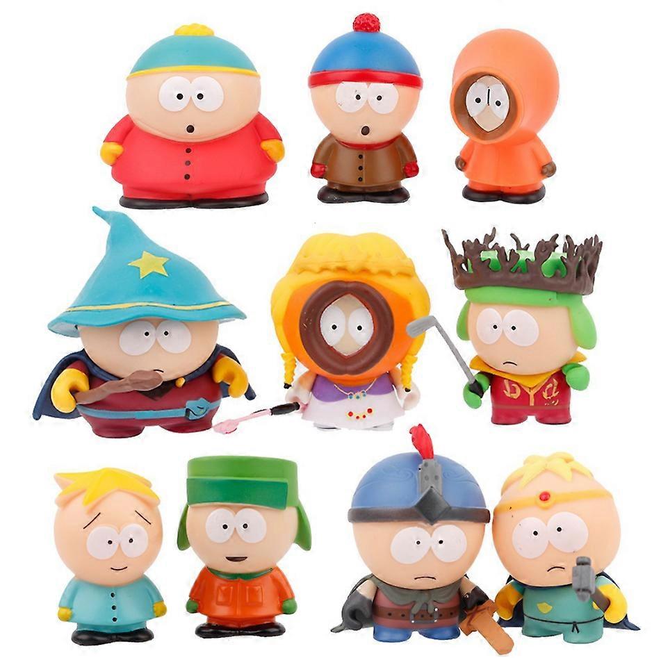 10pc South Park Anime Figure The Stick of Truth Kenny McCormick Stan Marsh Dolls