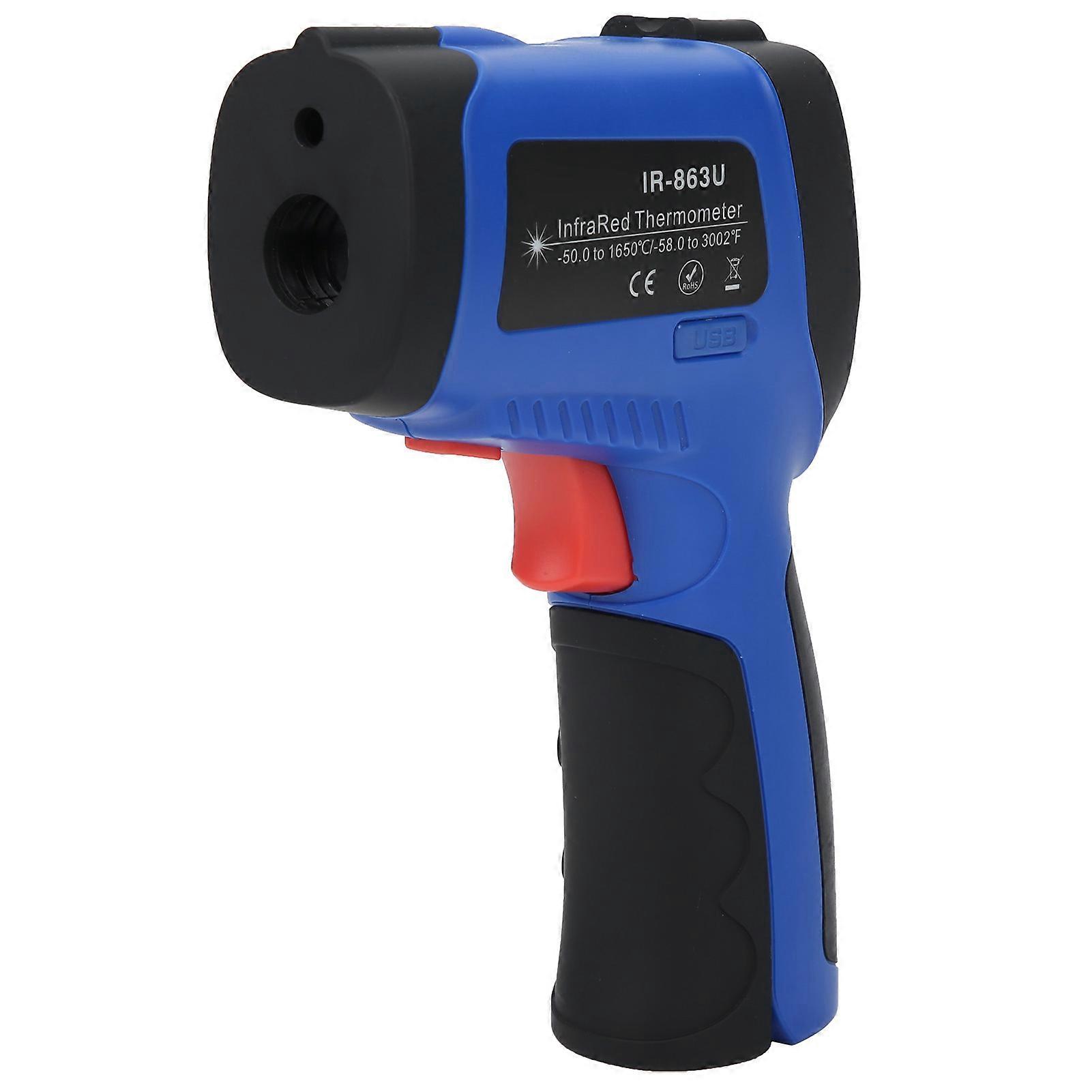 IR-863U Infrared Thermometer -50~1850℃ Non-Contact IR Gun USB