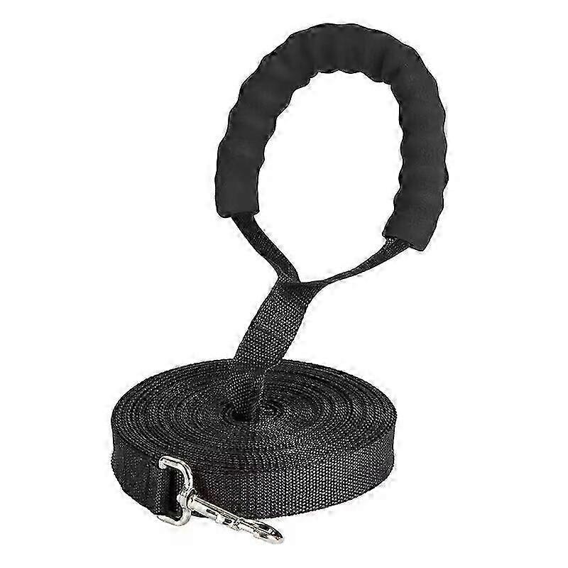 2025 Long training leash for dogs, Jormftte, Nylon, 20 m, Black/Silver