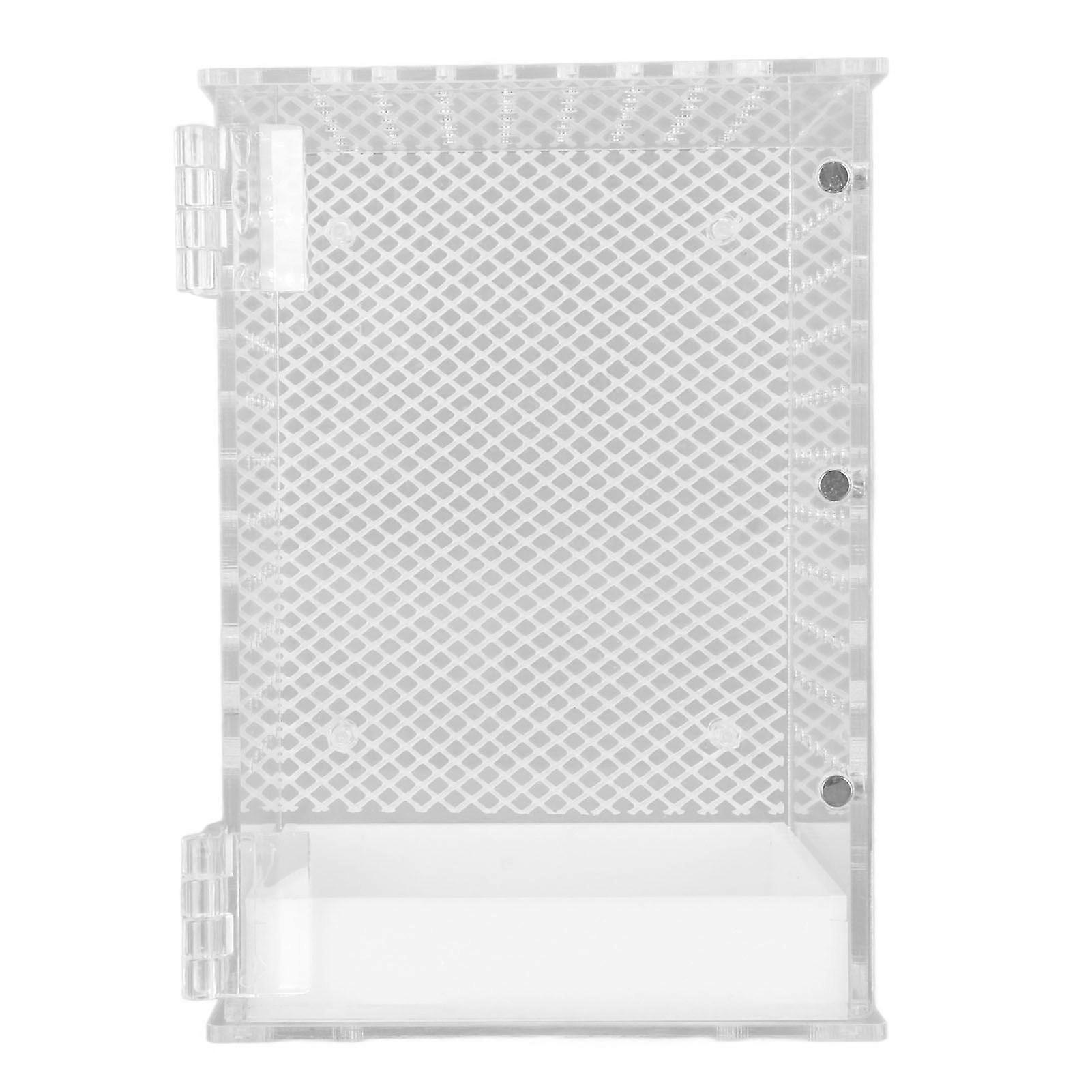 Reptile Terrarium Tank Acrylic Highly Transparent Clear Habitat Tank for Leopard Gecko Snake Frog S