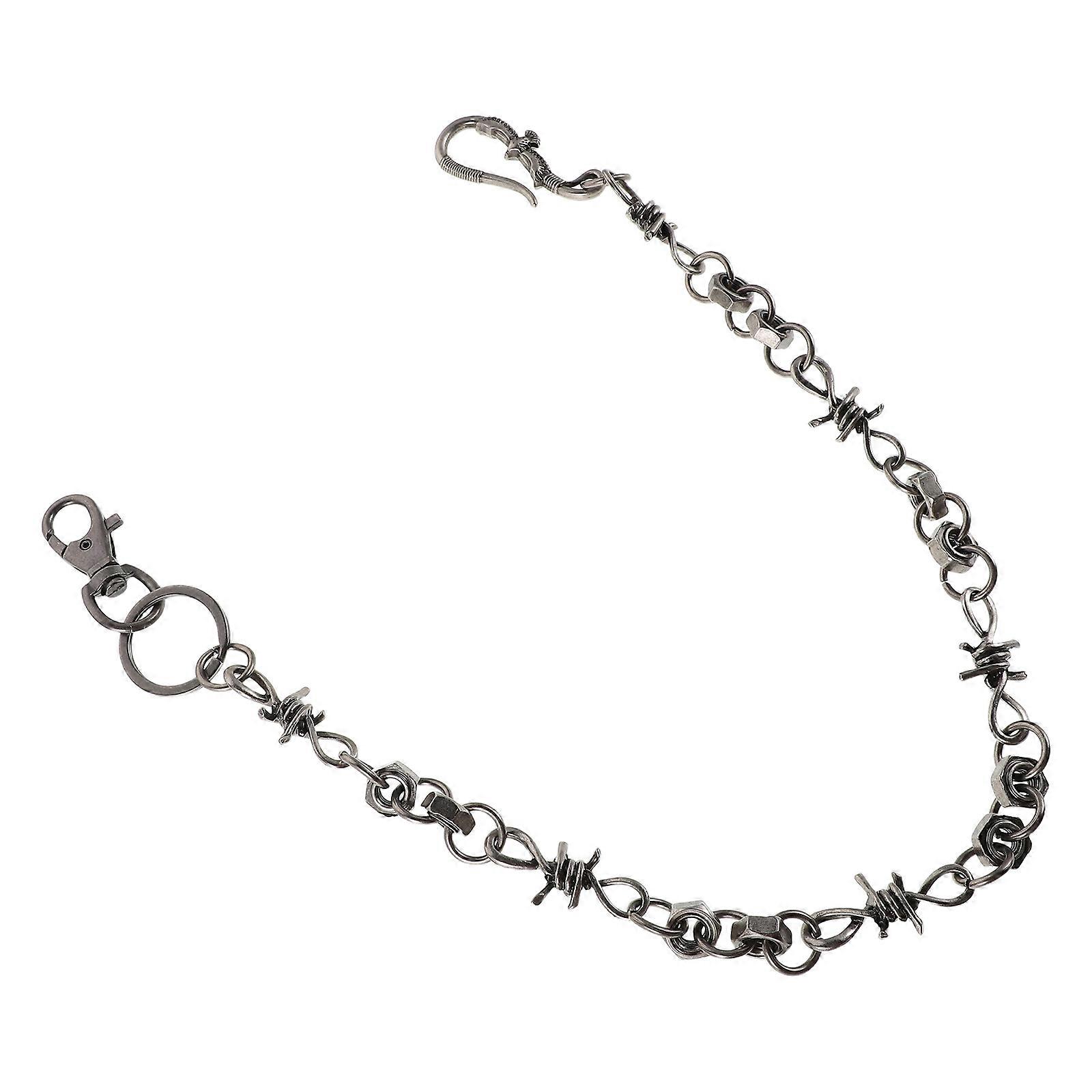 Metal Pants Chain Unisex Trouser Chain for Pants Use with Punk Style
