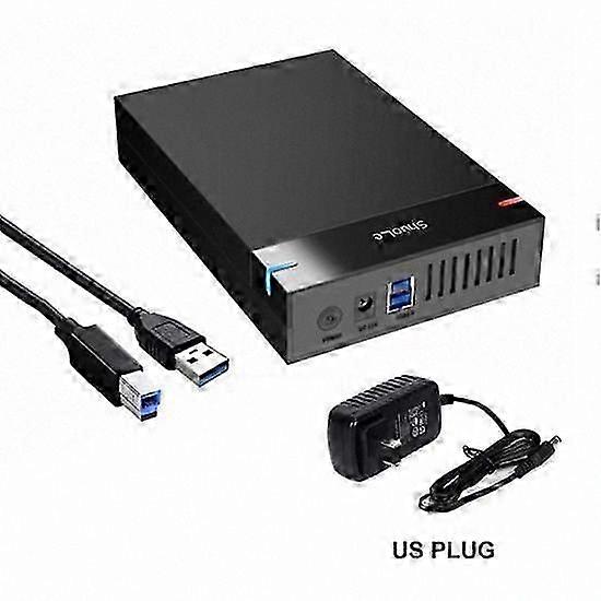 External Hard Drive Enclosure USB 3.0 for 2.5/3.5 Inch SATA HDD, Tool-Free Disk Case Supporting Up to 10TB Storage for Desktop and Laptop Computers