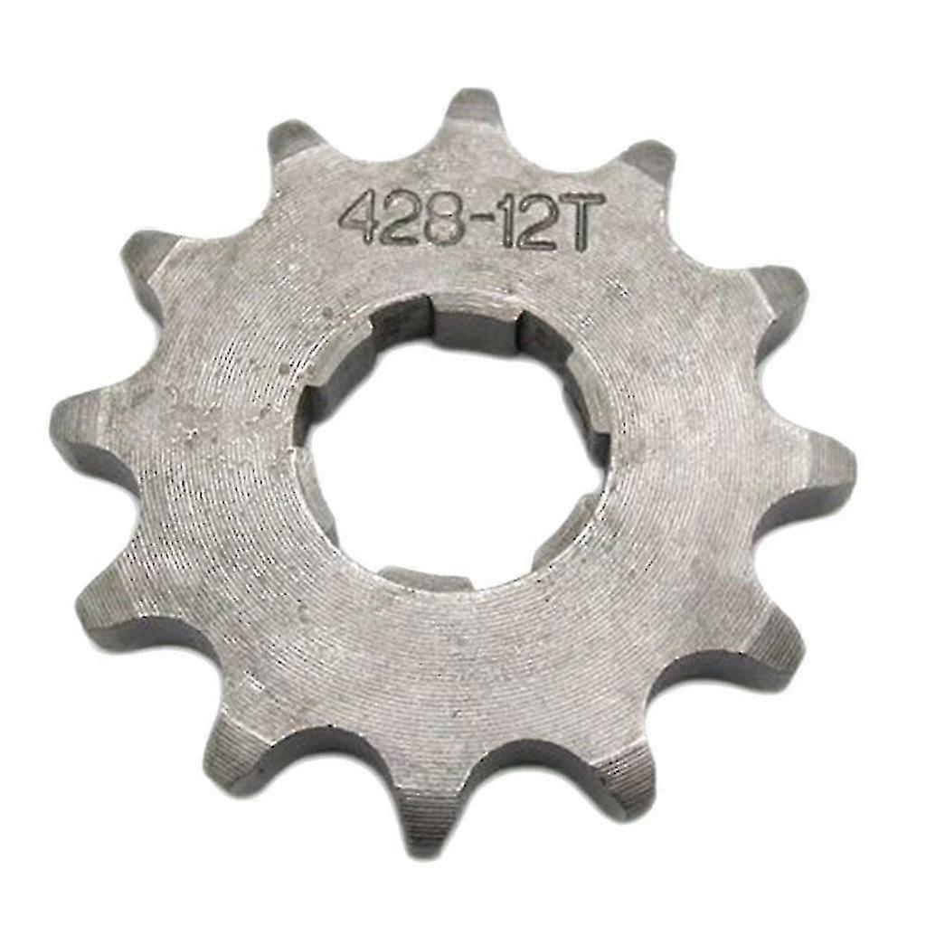 12t Teeth 20mm 428 Chain Front Sprocket Cog Pit Quad Dirt Bike Atv Buggy