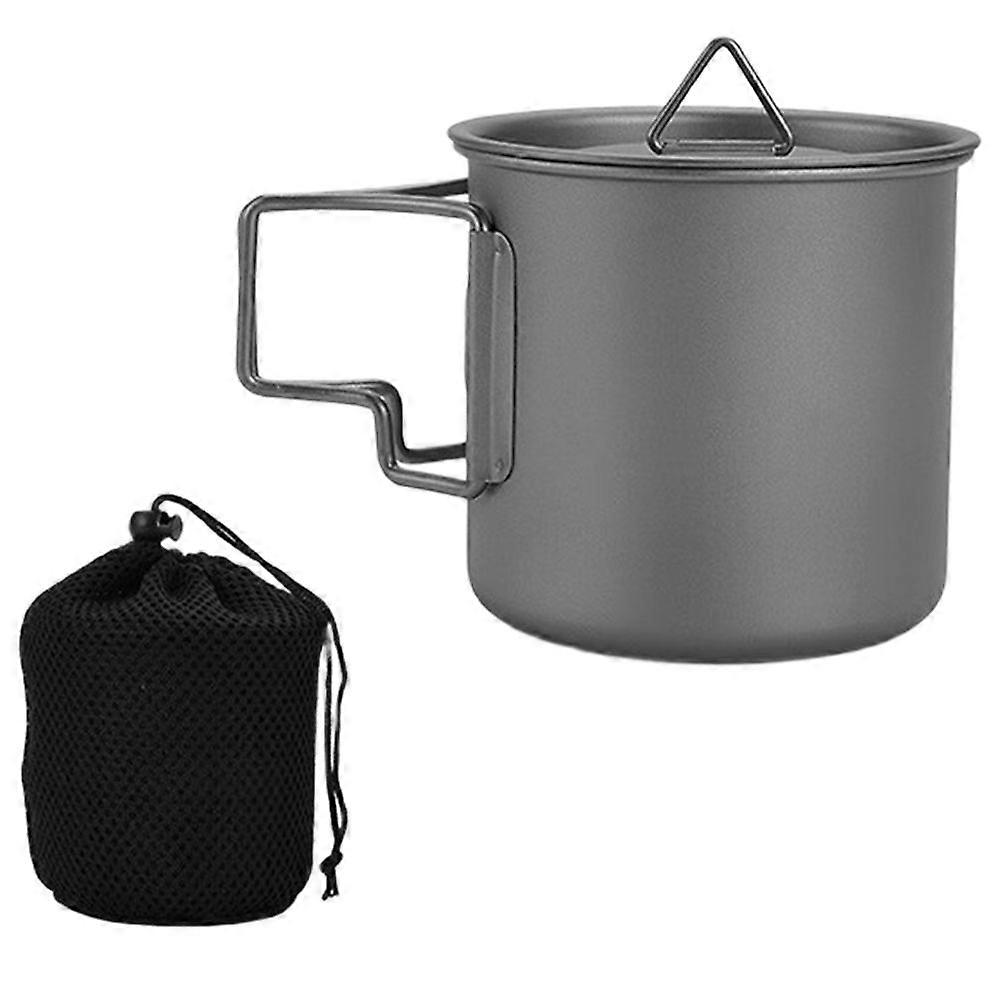 Camping Ultralight Titanium Water Cup Picnic Water Coffee Mug Beer Cup 380ML