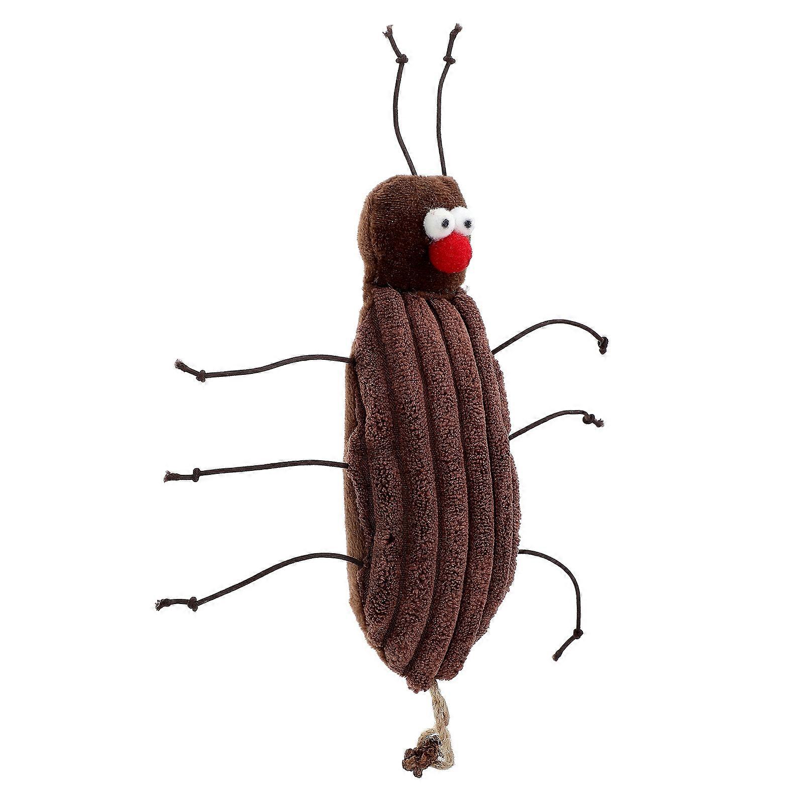Plush Stuffed Cat Toy for Biting and Chewing 5Pcs Coffee Color with Catnip
