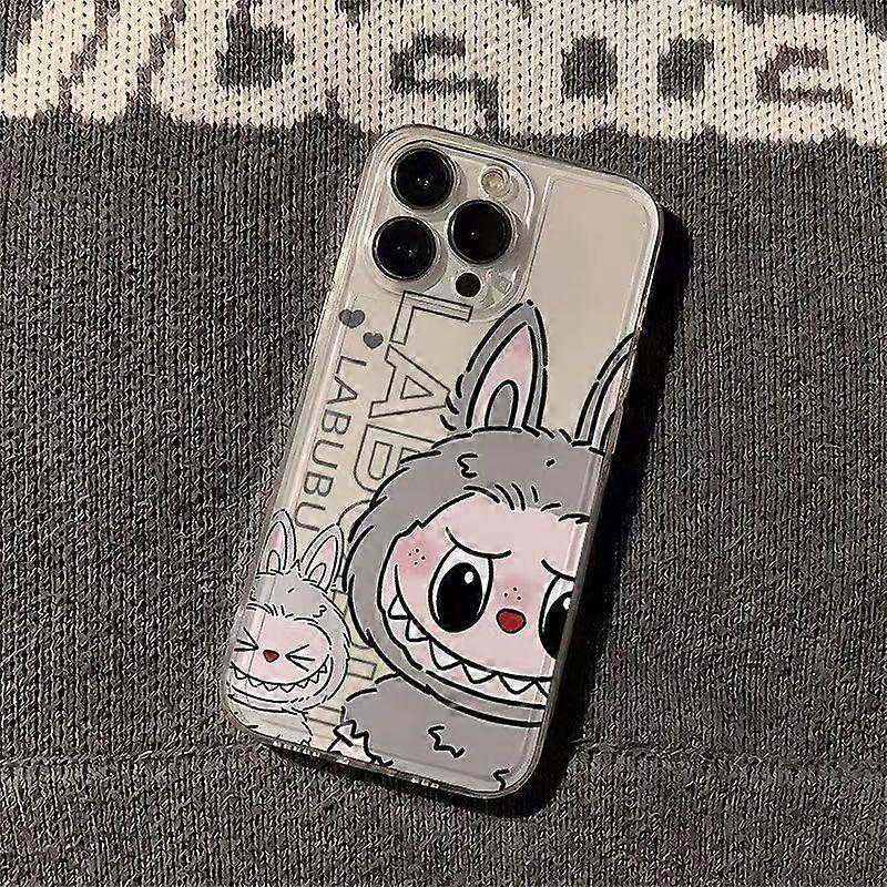 Cute Labubu suitable for iPhone 16 pro max mobile phone case Apple 15 anti-drop 14 space shell 13