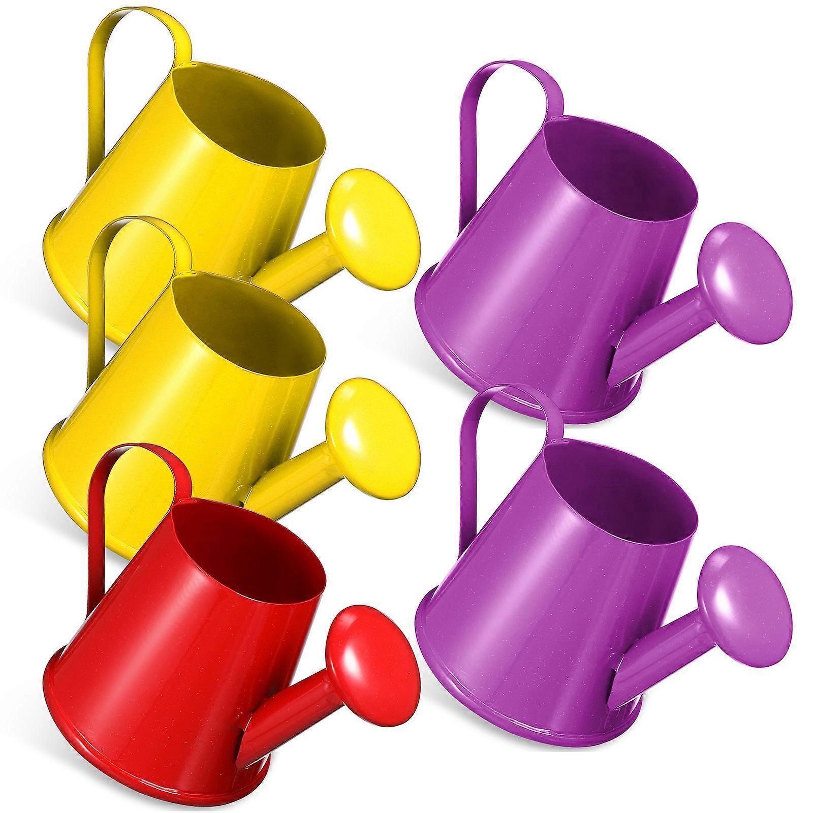 Garden Watering Bucket Small Iron Metal Can for Children 25Pcs