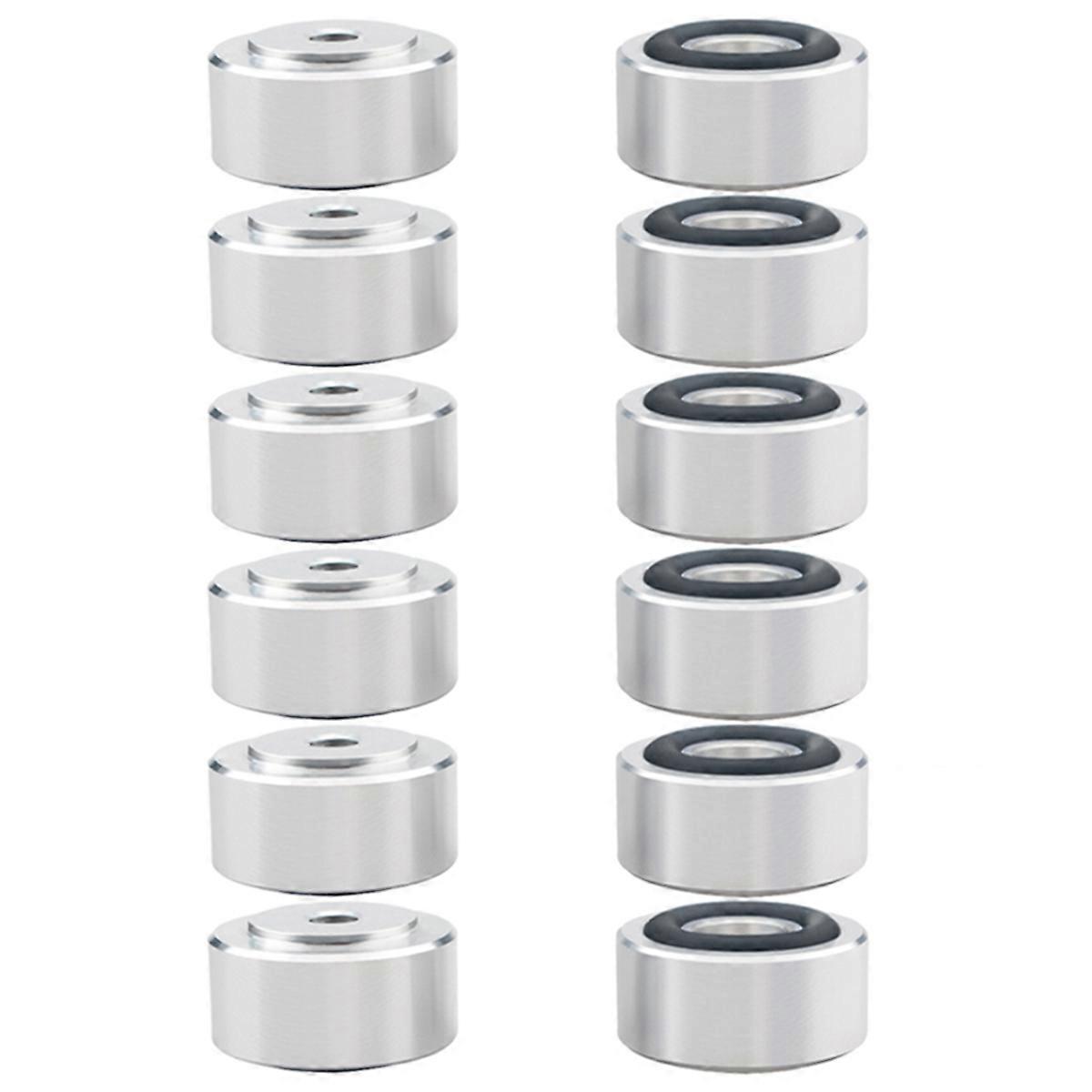 12Pcs HIFI Speaker Absorber Shock Feet Pad Subwoofer Pad Amplifier Pads Turntable Base Pad for Speak