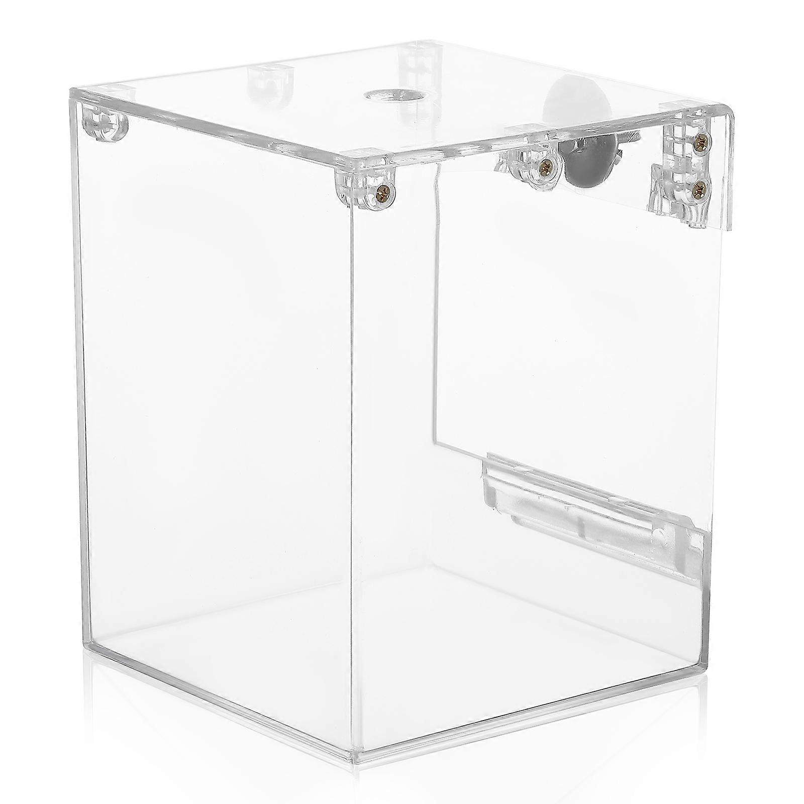 4Pcs Bird Shower For Birds Cage Rectangular Design Transparent Acrylic Bird Bath Suitable For Indoor Use Enhancing Pet Entertainment
