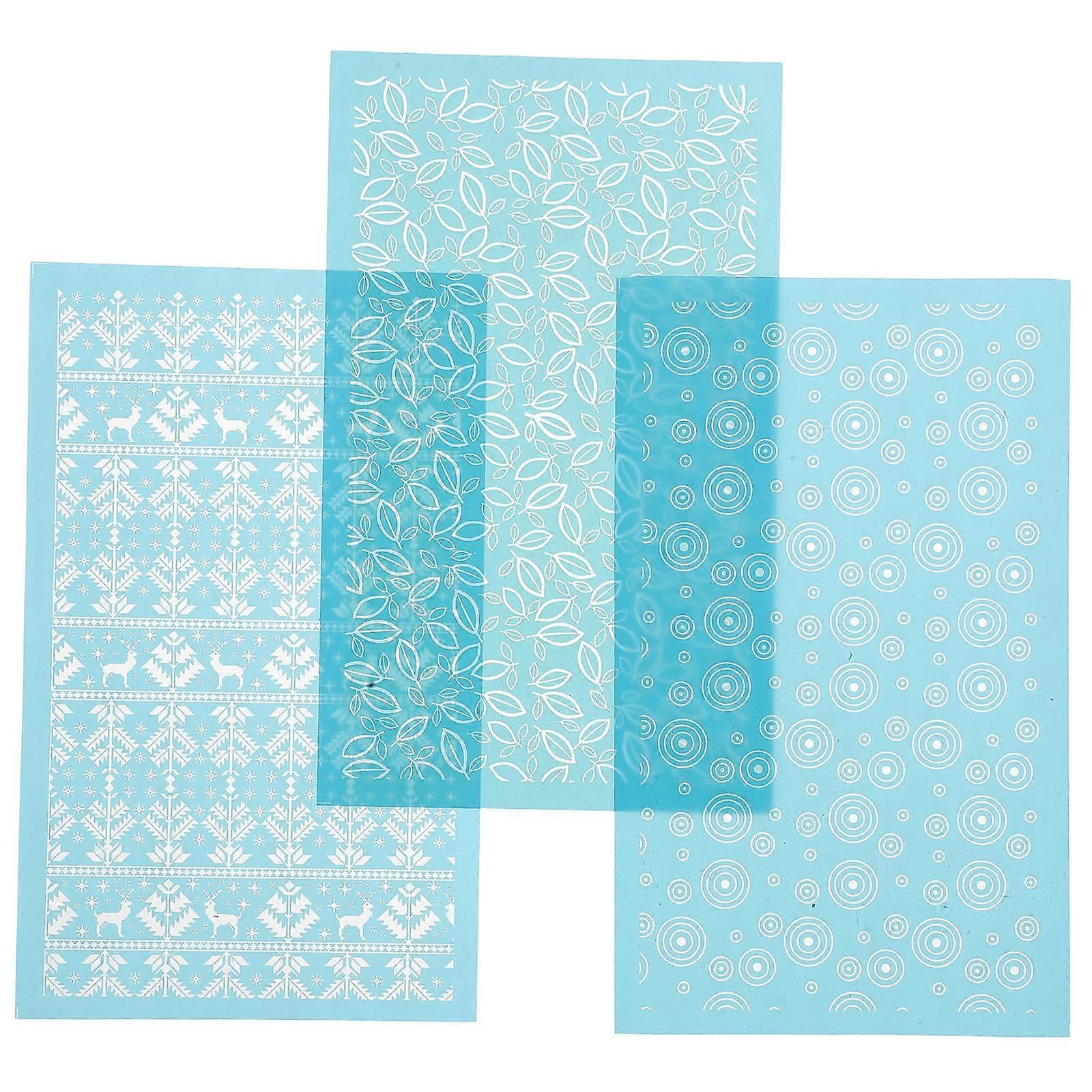 Practical Clay Molds Clay Crafting Diy Projects Nylon Rounded Edges 3Pcs