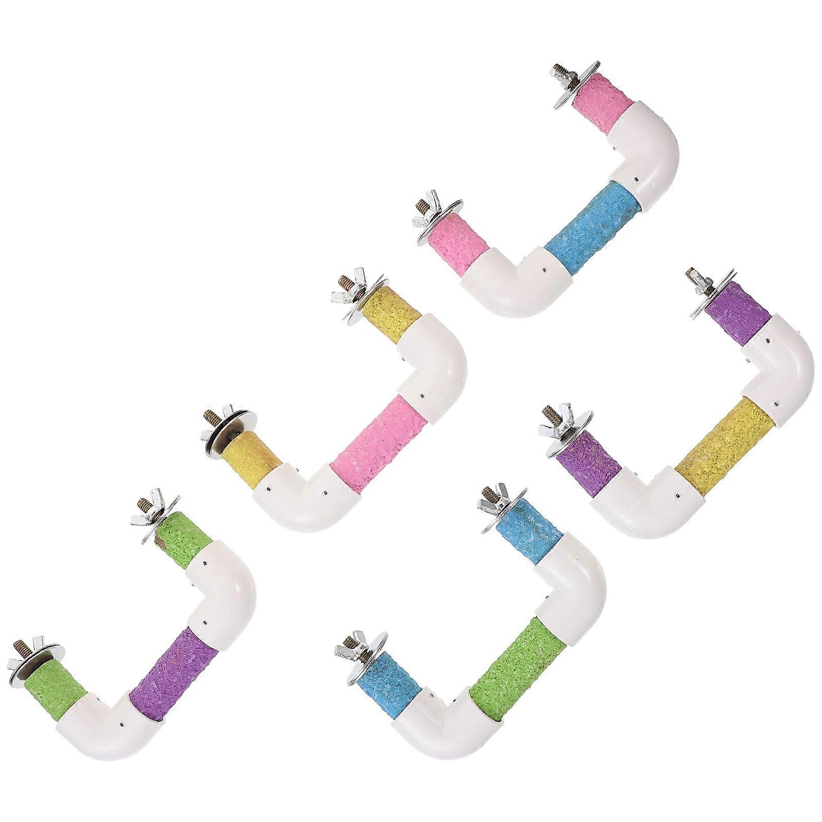 Parrot Perch Claw Grinding Stand for 3Pcs Pet Bird Exercise Toys