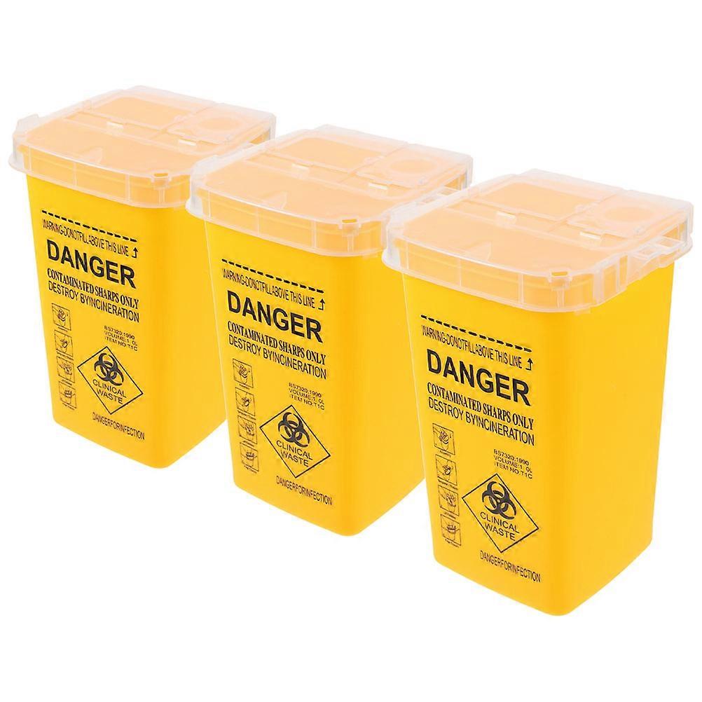 Sharps Container for Needle Disposal with Flip Open Lid 9Pcs Pack