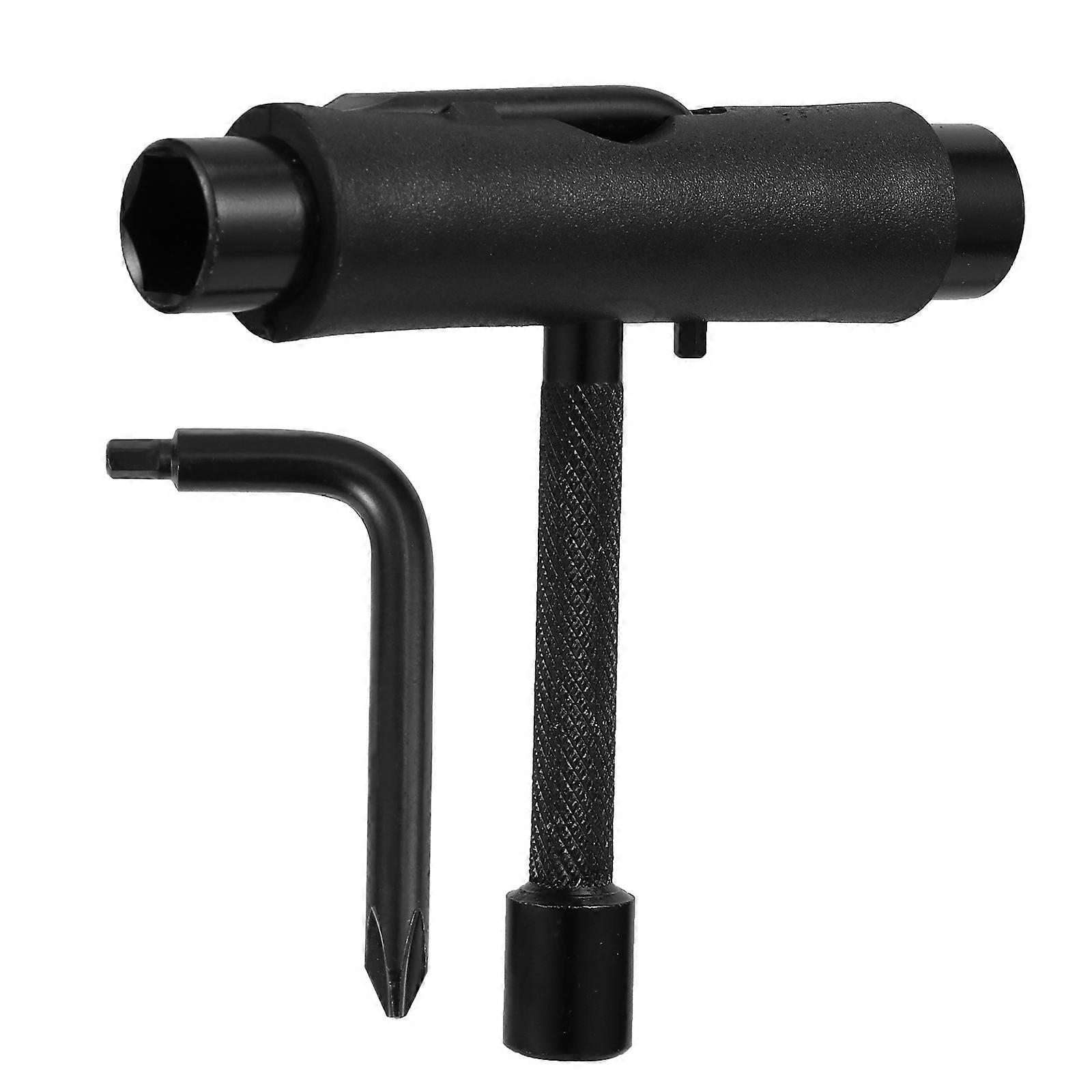 Durable T Shaped Skate Tool For Skateboard Enthusiasts Adjusting Parts 2Pcs Black