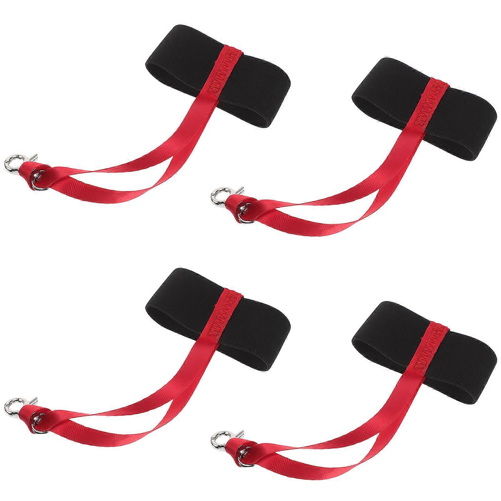 Elastic Ski Glove Wrist Strap for Sport 8Pcs with Metal Button Clip